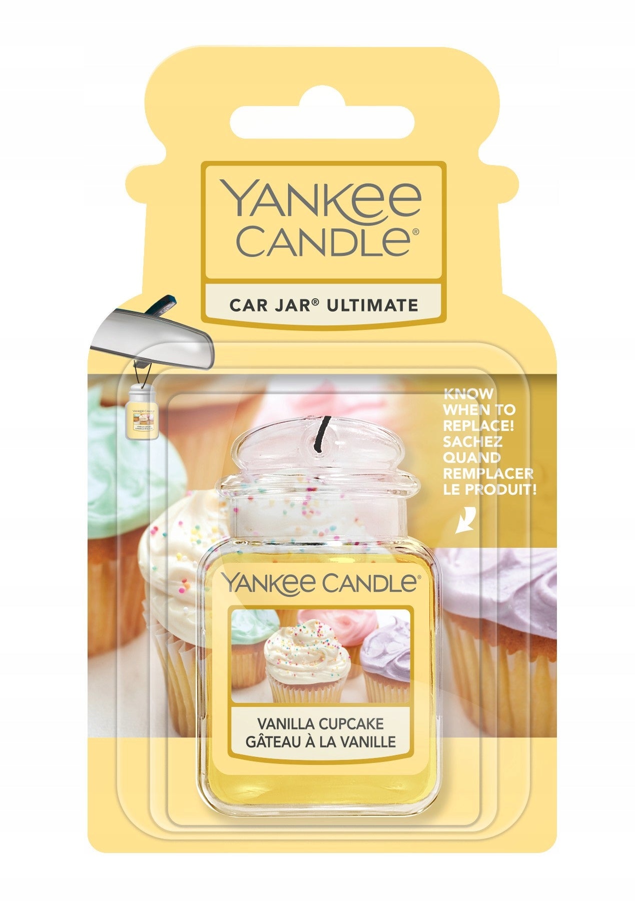 Car Jar Ultimate Car Fragrance Vanilla Cupcake 1pc Packaging status original