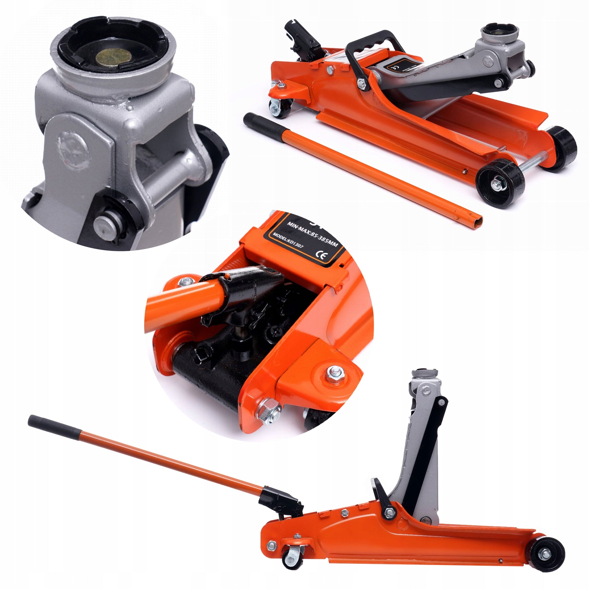 Car Lift 3T 85-385mm Low Profile Hydraulic FROG 3000kg