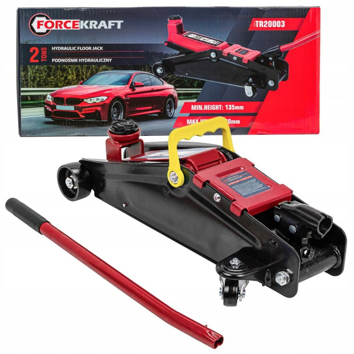 Car Lift Hydraulic Frog 135 - 390 mm 2 tons 2000 kg jack