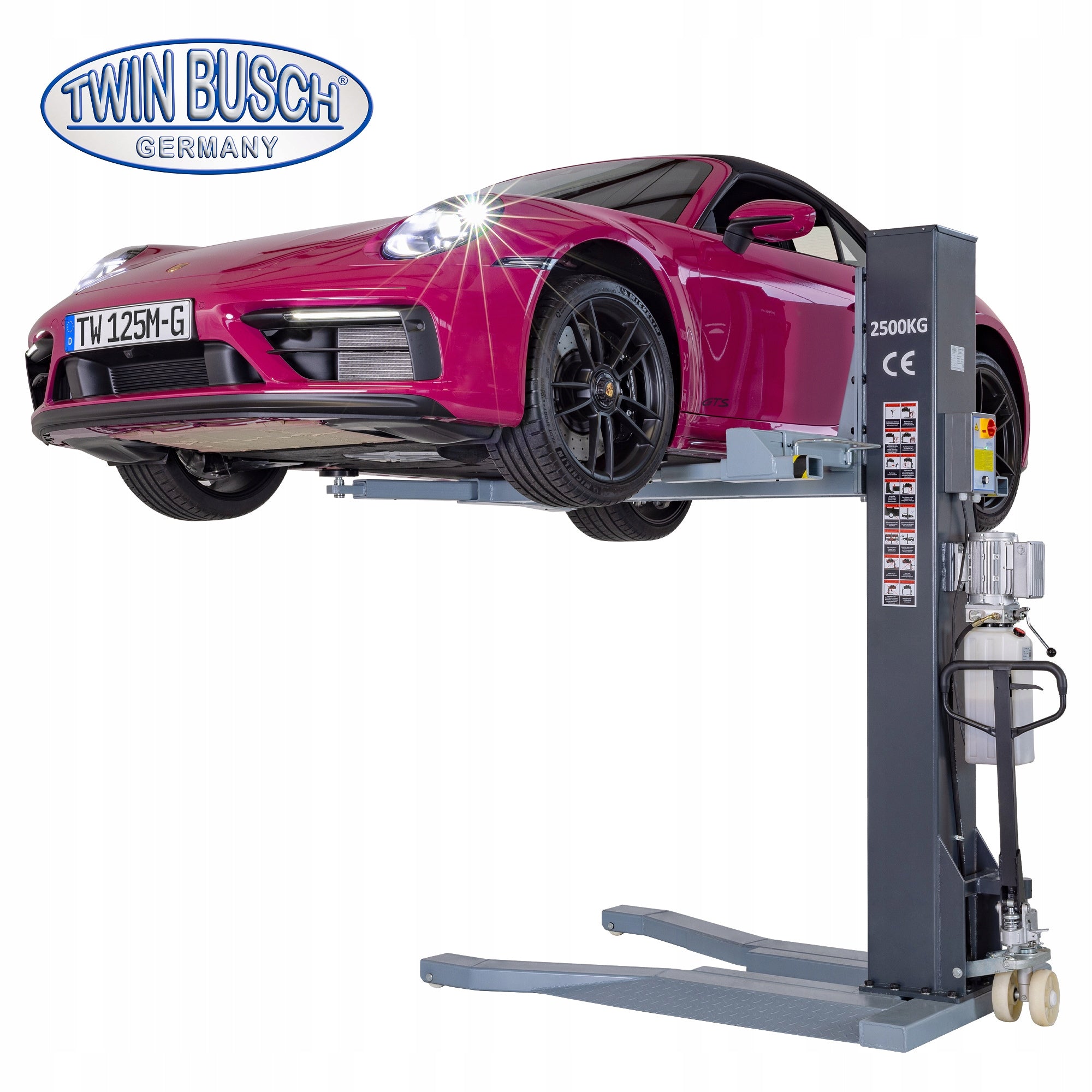 Car Lift Single Column Mobile TW 125 M-G Ultra - Grey Line Manufacturer code TW125M-230-G