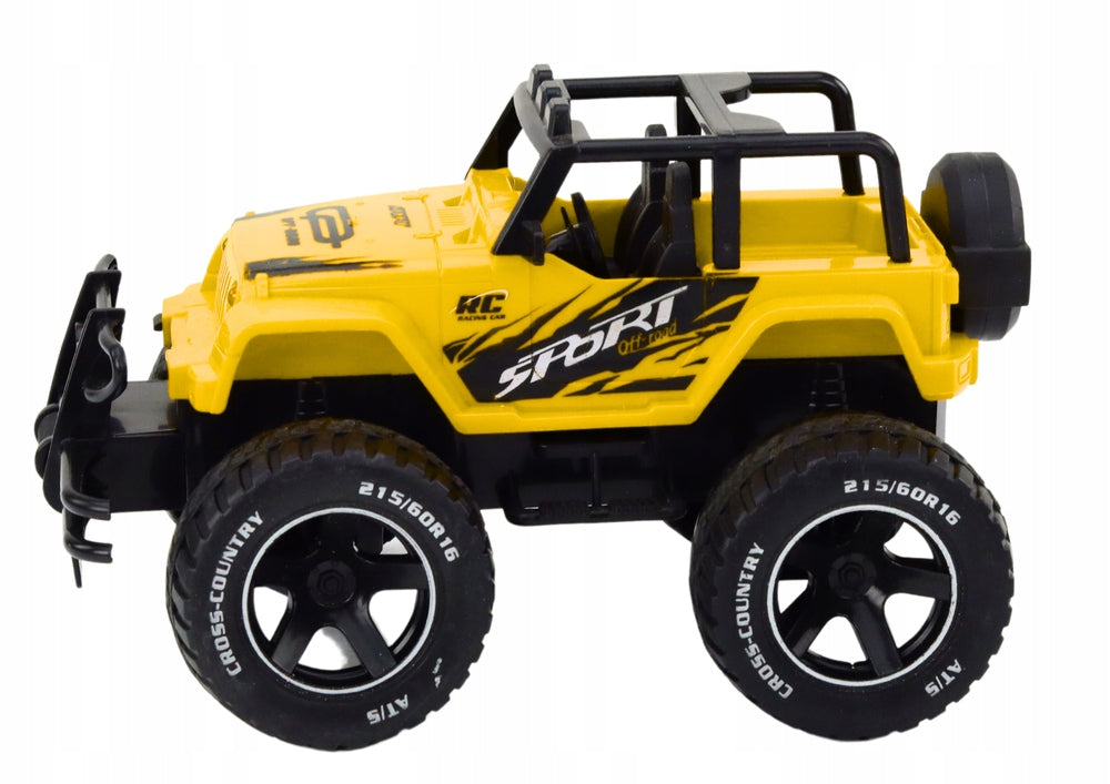 Car Off-Road Car Remote Controlled RC 1:18 Yellow Brand LEAN Toys