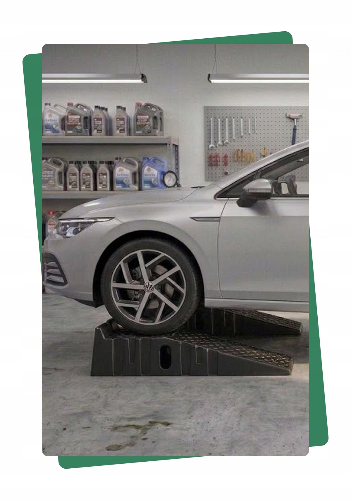 Car Overrun Inrun Ramp Workshop 3 Tons Height 21cm 2pcs Customs tariff code 73089098
