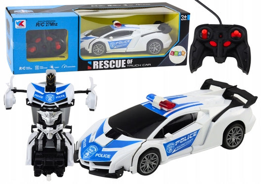 Car R/C Police 2in1 Auto Robot Sounds Light