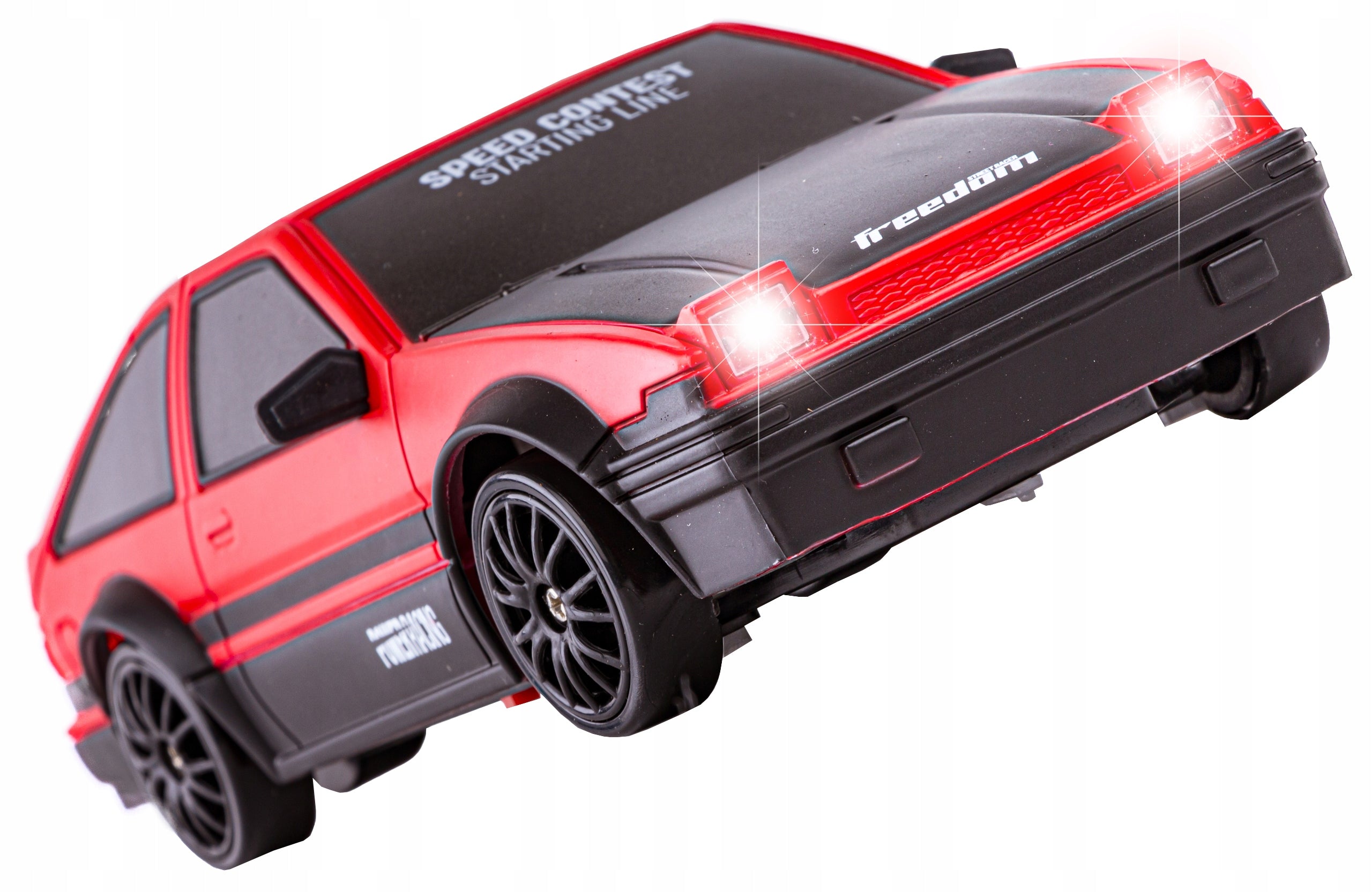 Car RC Racing Auto for DRIFT drive 4x4 2,4GHz TOYOTA lights DRIFT Color red