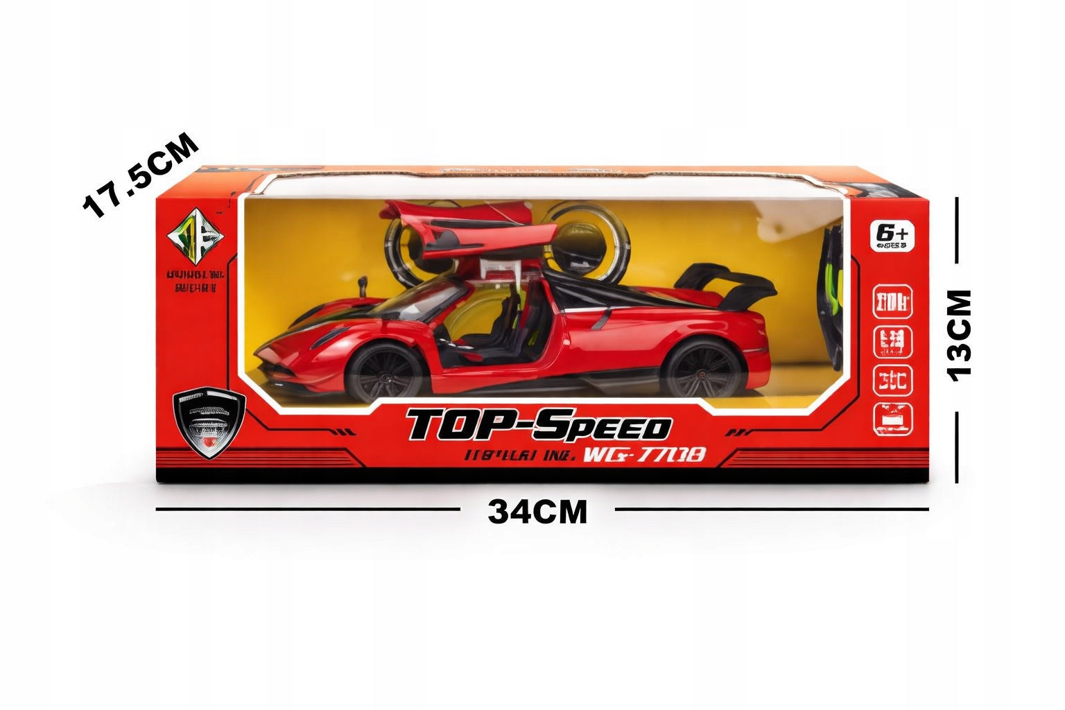 Car RC Sports Opening Door 1:18 LED Remote Control Children Packaging status original