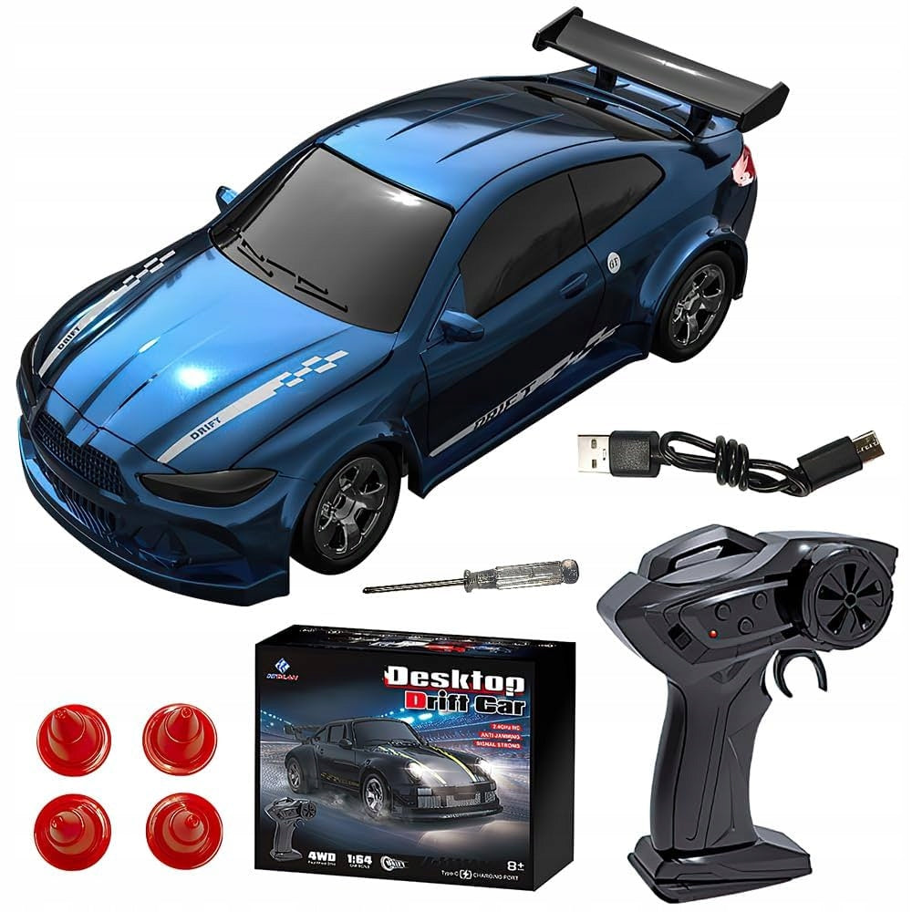 Car RC drift 1:64 LED remote controlled 2.4GHz auto USB sports style