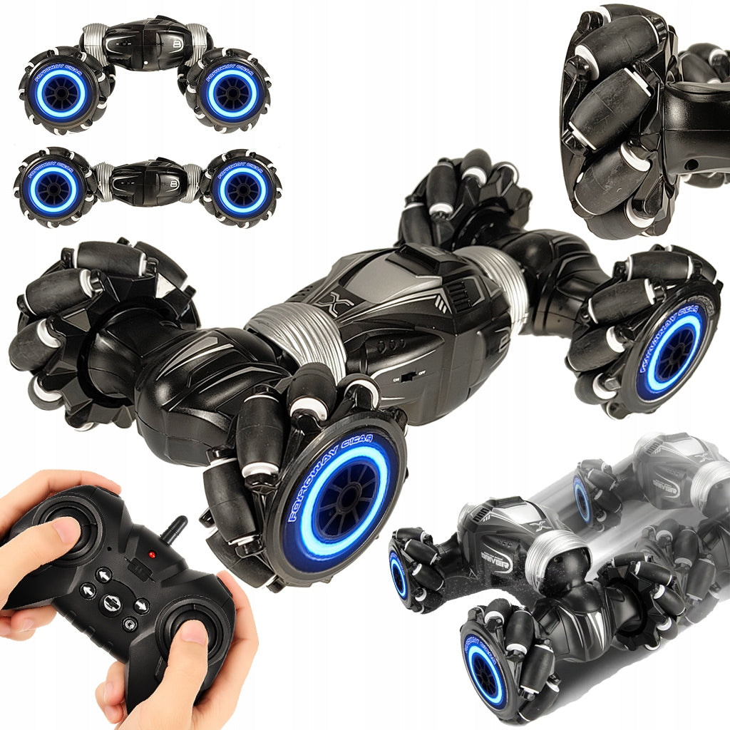 Car REMOTE CONTROLLED RC STUNT car for remote control 4x4 DRIFT LED 360°