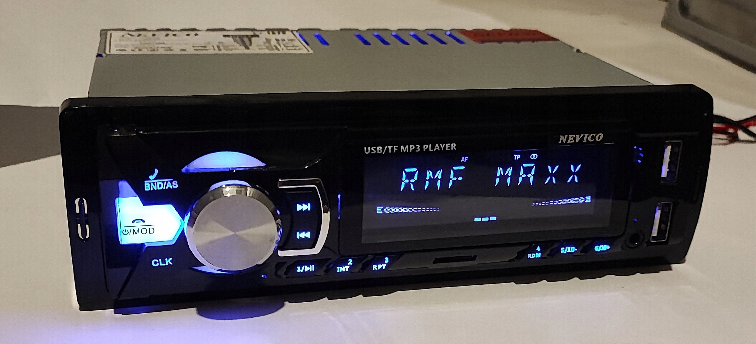 Car Radio 1-DIN Bluetooth 2xUSB Microphone App Android AUX SD Colors Manufacturer code TY-1075