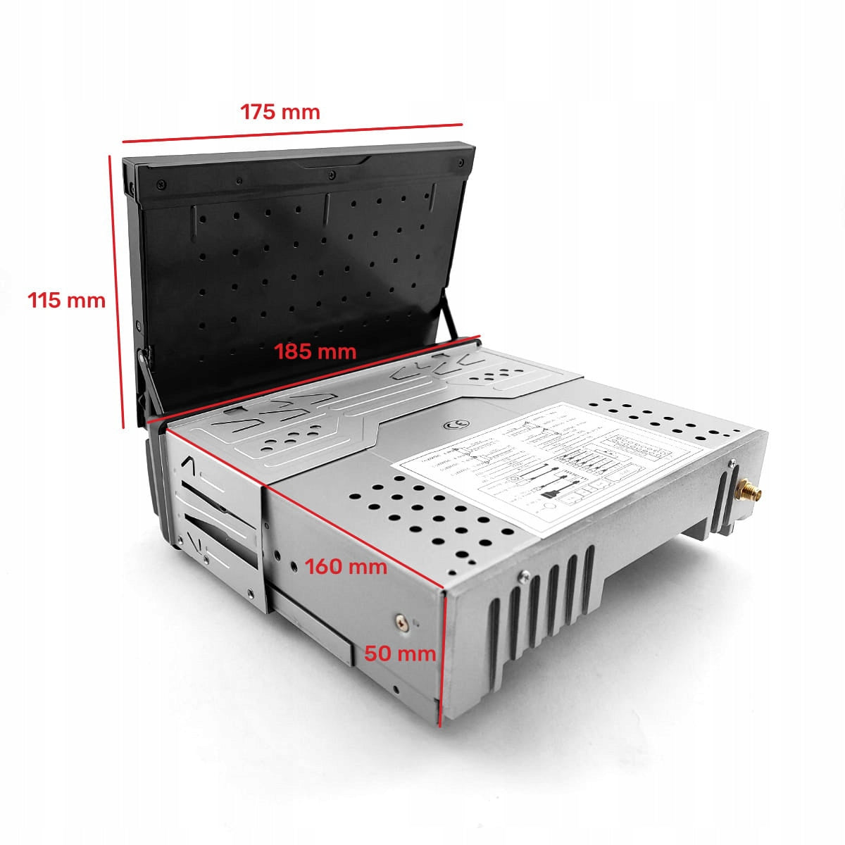 Car Radio Multimedia Station 1DIN ANDROID GPS Retractable LCD Screen Manufacturer code 601A12