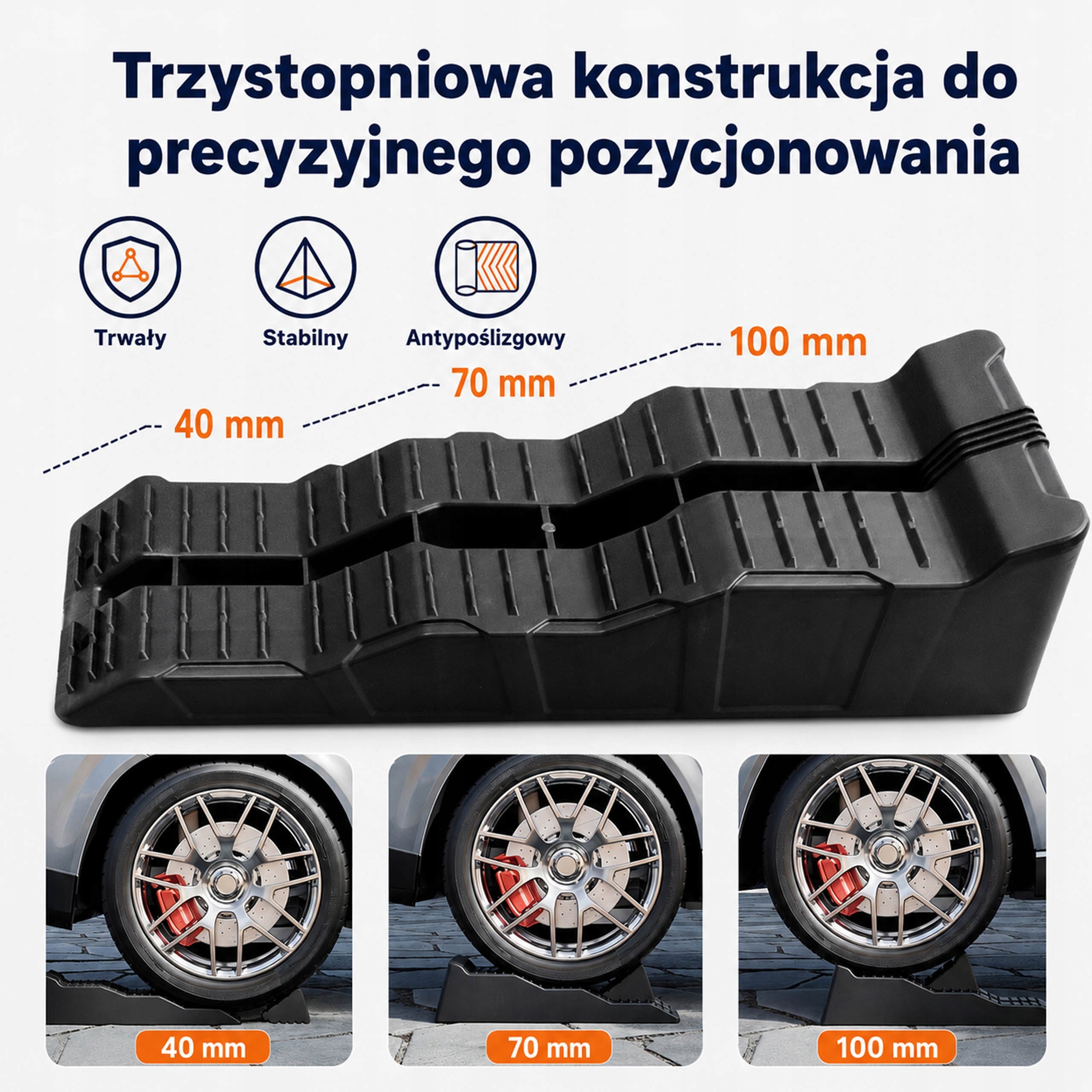 Car Raids Ramps 5T 2pcs Workshop Driveway Wedges Car Bag Manufacturer code S12403