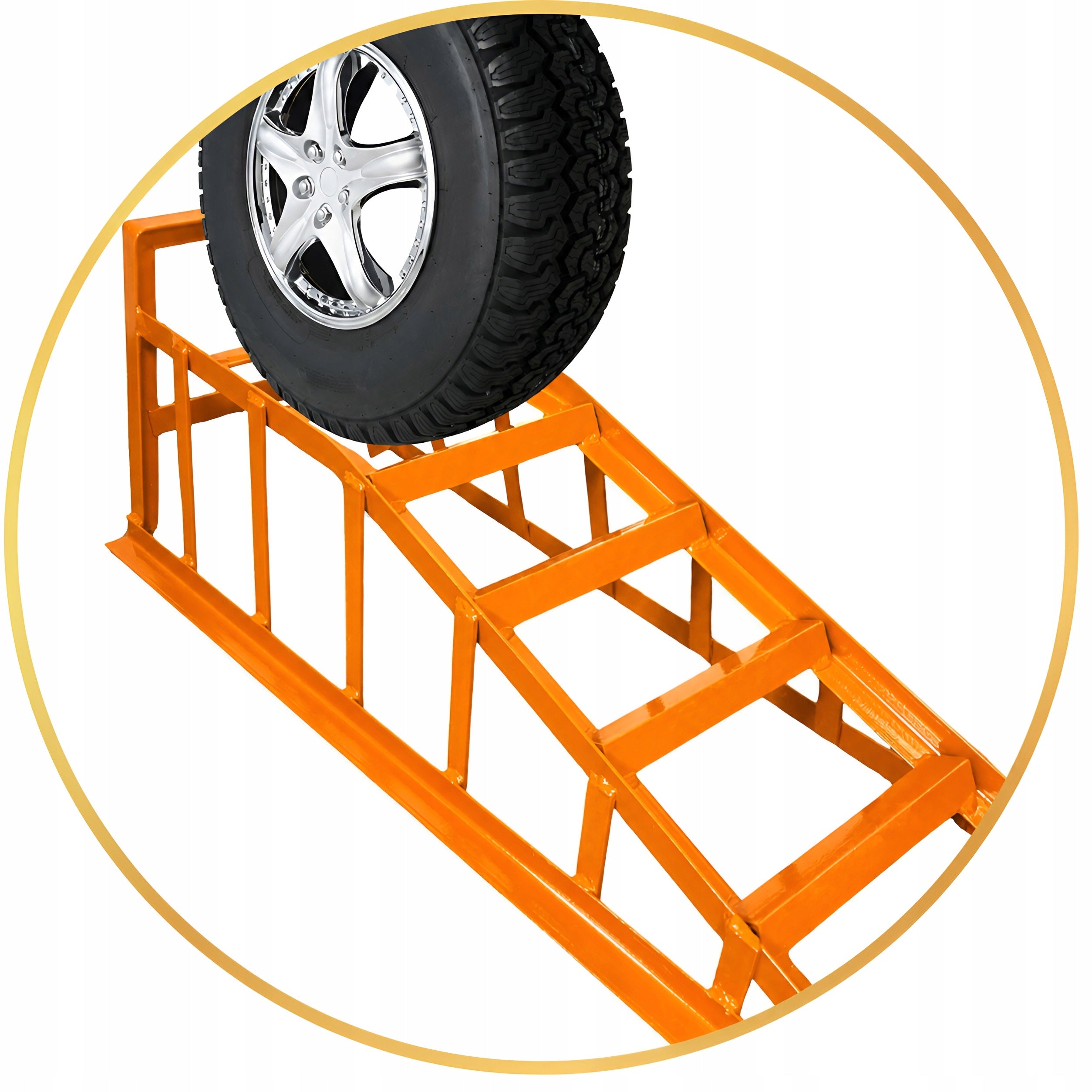 Car Raids SET OF 2 Metal Driveway Ramps Set of 2T Solid Manufacturer code NS-01 pomarańczowy