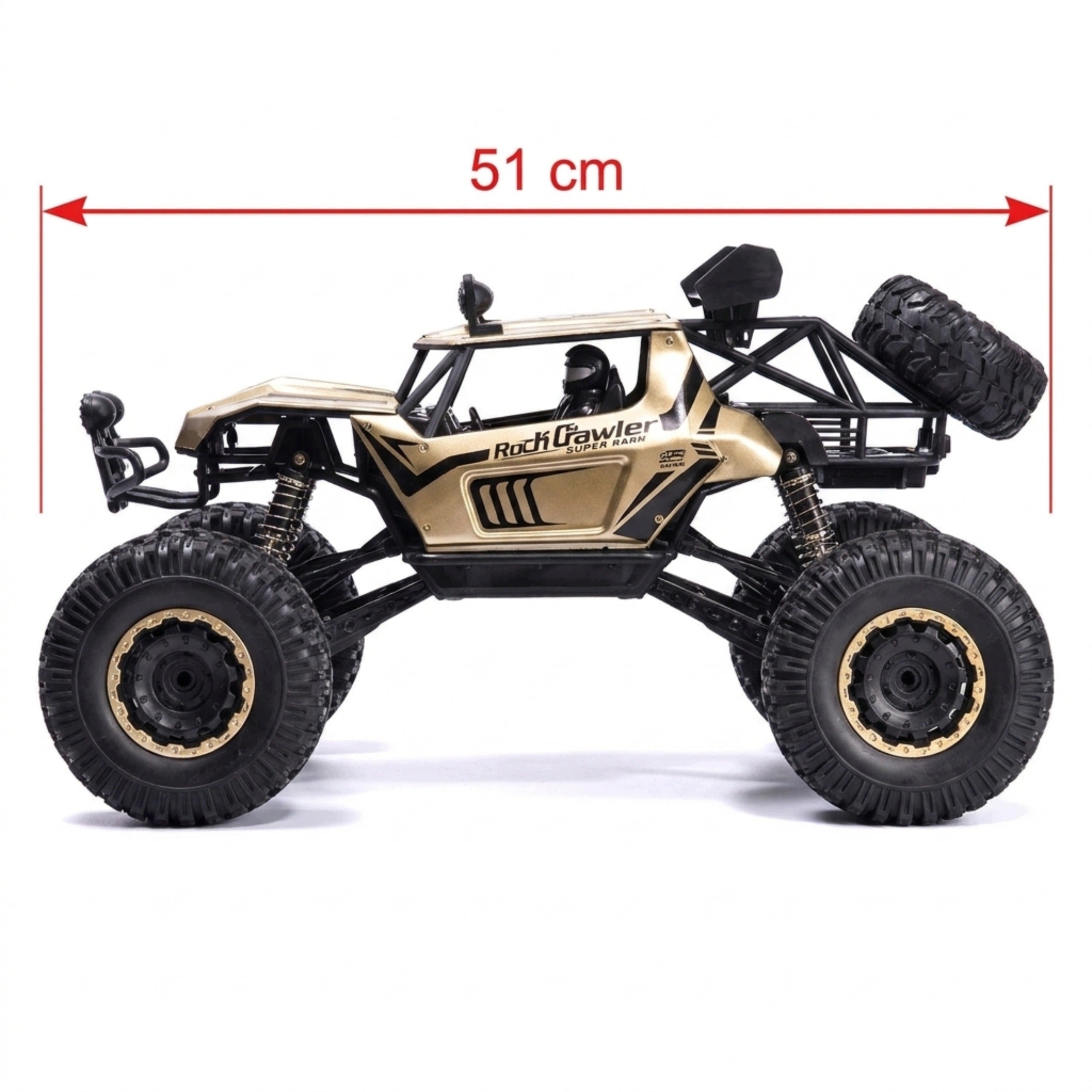 Car Remote Controlled Large Fast 2,4GHz 1:8 51cm metal gold Packaging status original