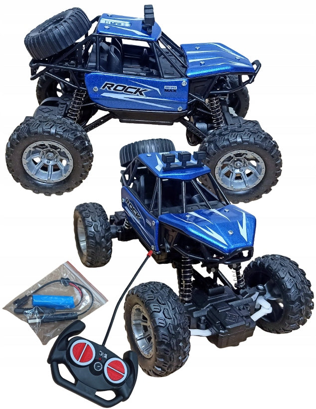 Car Remote Controlled MONSTER TRUCK METAL LED for Kids Car RC Auto