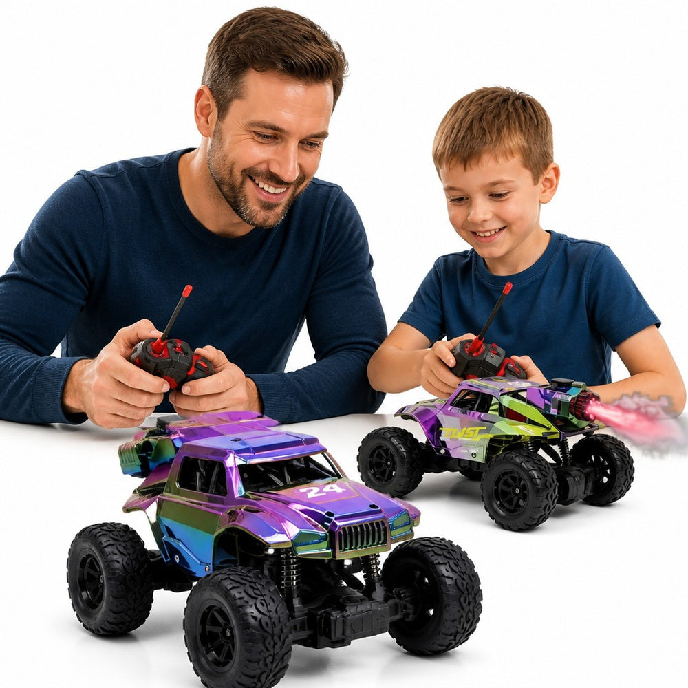 Car Remote Controlled RC Auto Off-Road Smoke Rechargeable For Kids 8 Years Kind driving