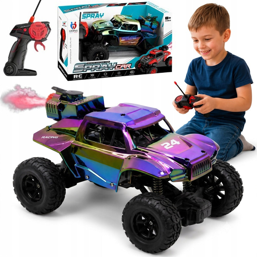 Car Remote Controlled RC Auto Off-Road Smoke Rechargeable For Kids 8 Years