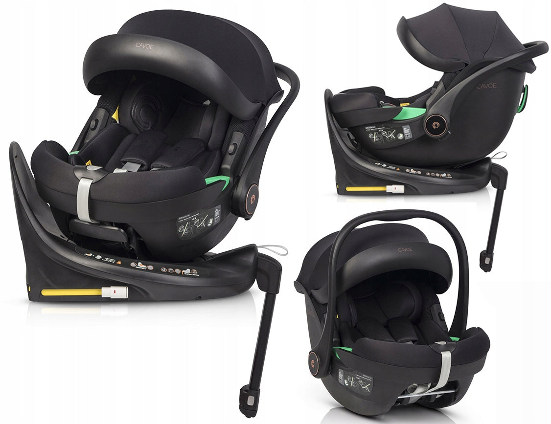 Car Seat 0-13 kg Cavoe Peu PRO Rotating Base + ISOFIX R129 ISIZE