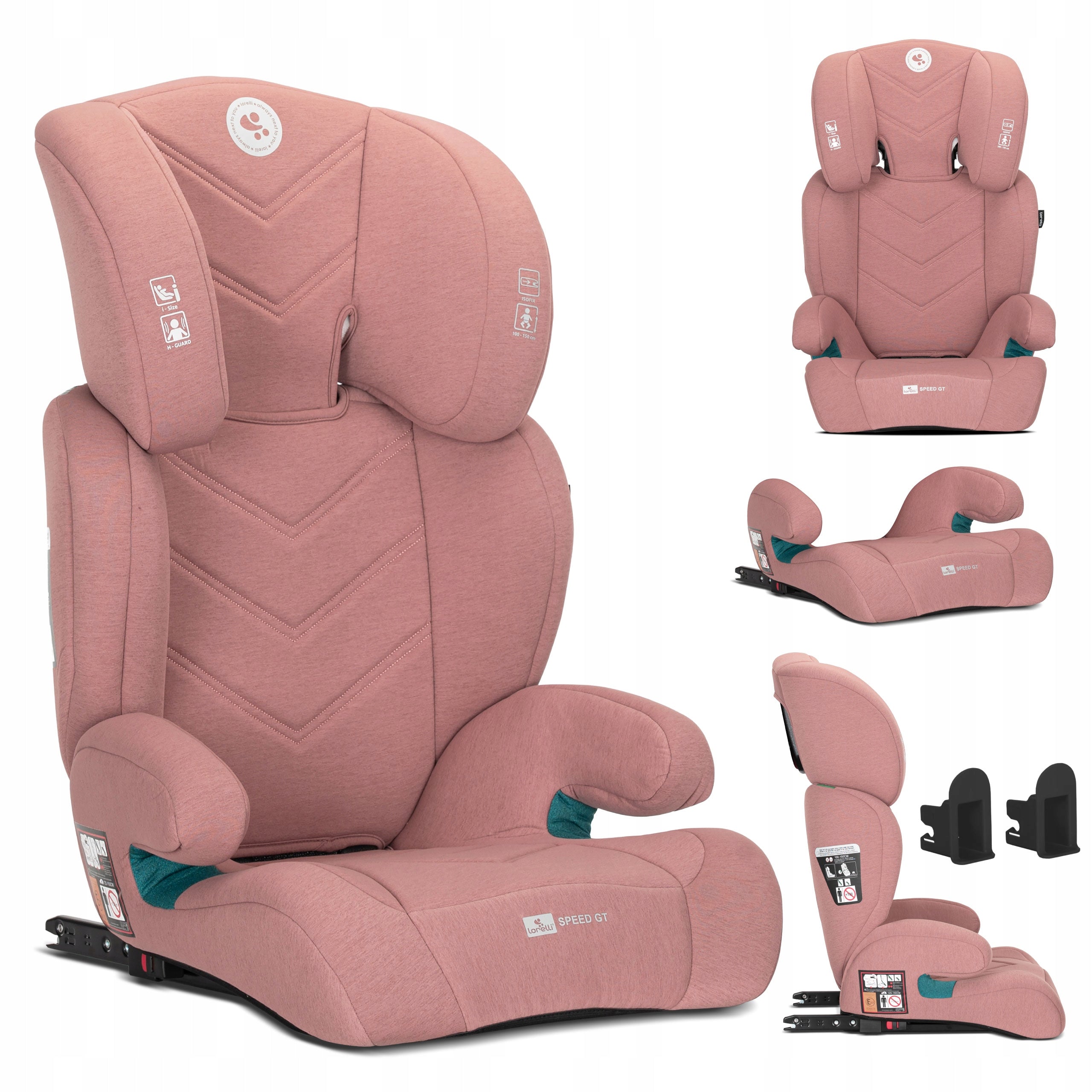 Car Seat 15-36kg ISOFIX i-Size Lorelli Speed GT 100-150cm Pink