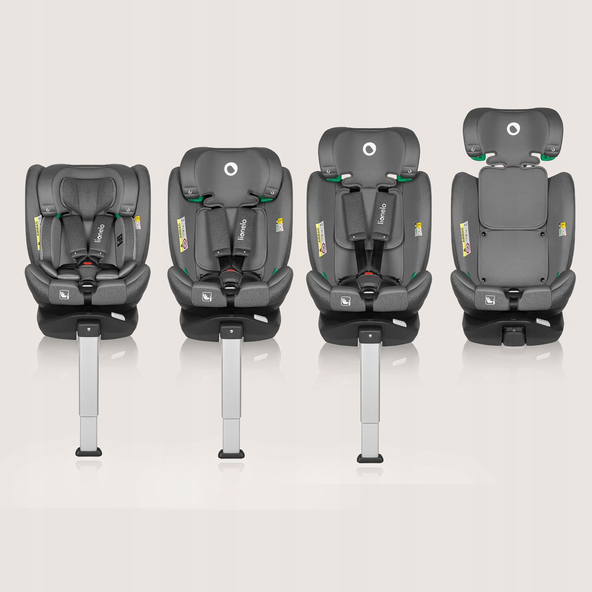 Car Seat Front Rear Rotation 360 40-150cm Lionelo Braam I-size Manufacturer code LO-BRAAM I-SIZE GREY STONE