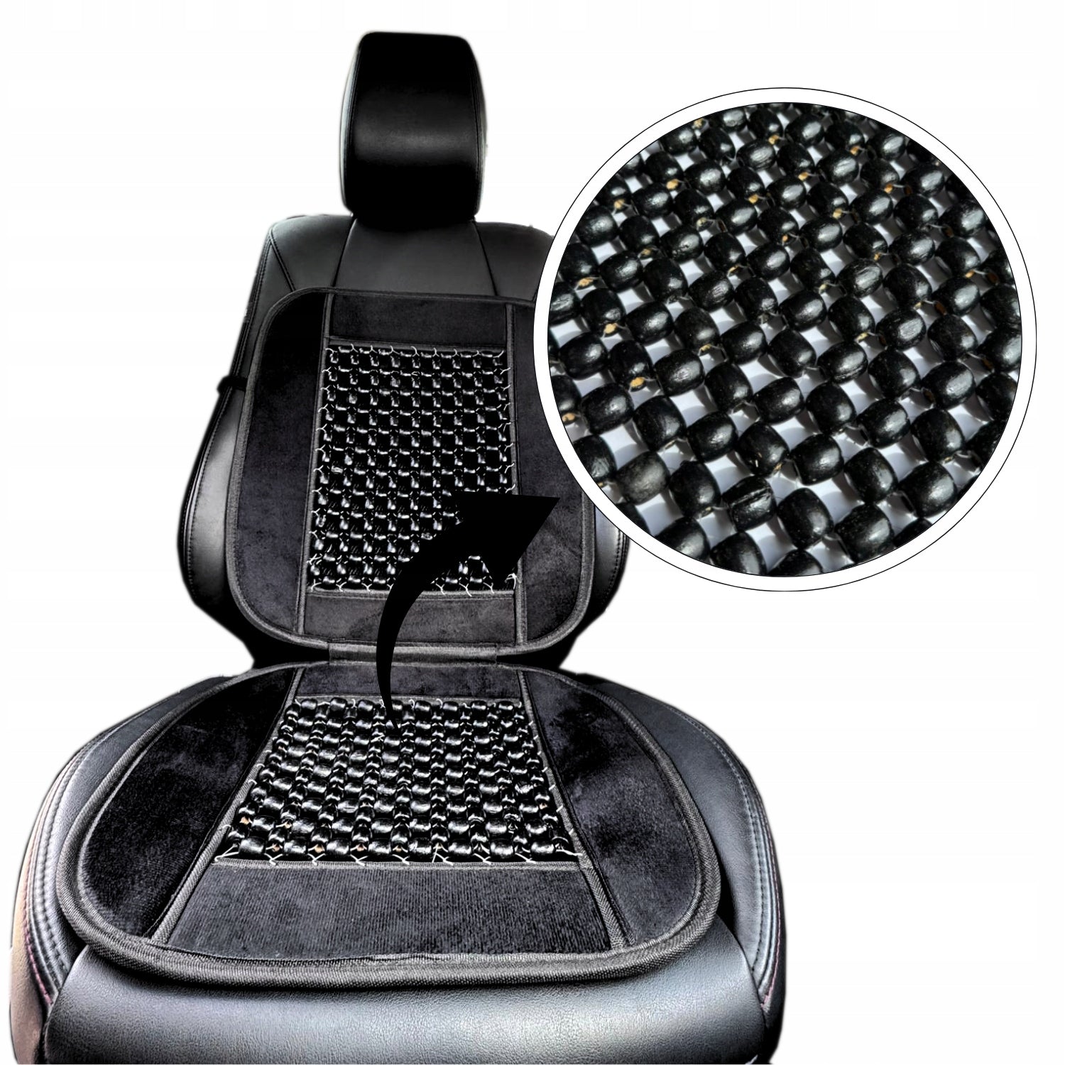 Car Seat Protective Mat Cover Beads for Car VELOUR Manufacturer code 42124