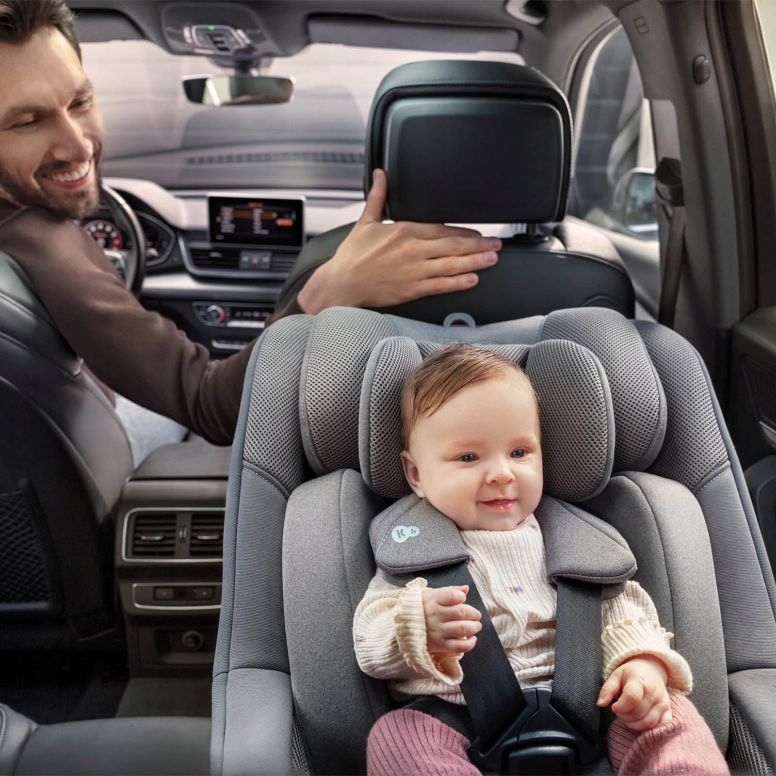 Car Seat Swivel 61-105cm Kinderkraft I-GUARD i-Size with leg Packaging status original
