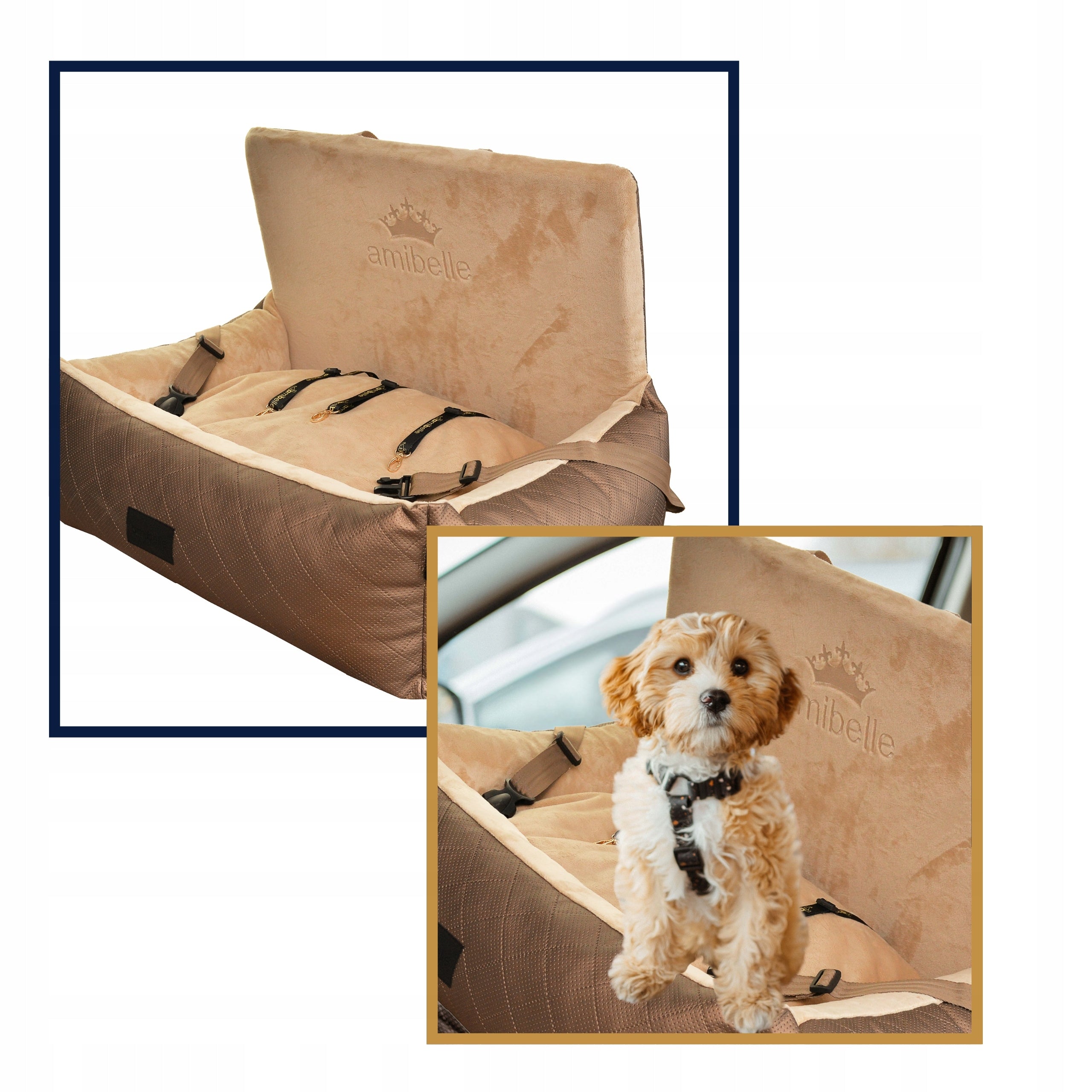 Car Seat for Dog Cat Transporter Bedding for Car Buda Packaging status original