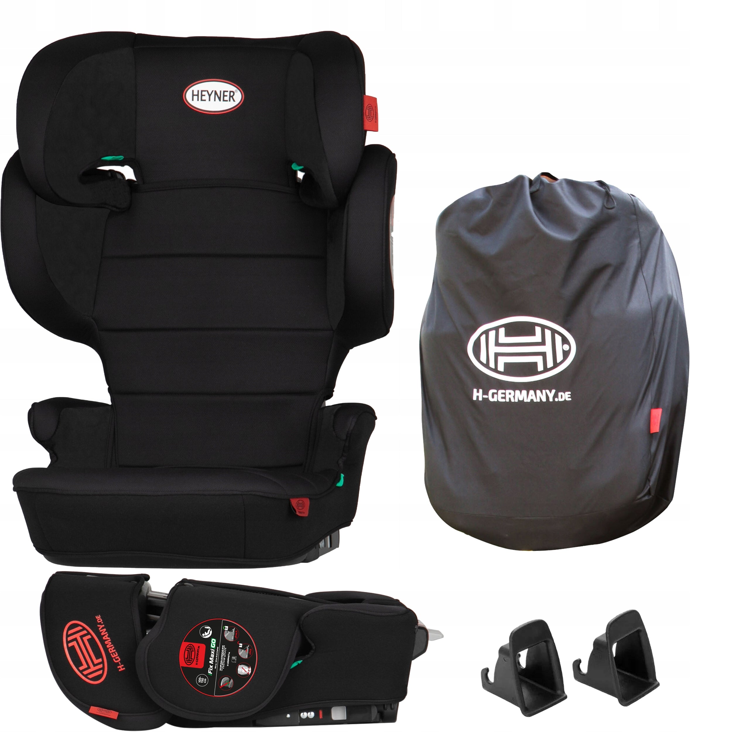 Car Seat i-Fix Maxi Go Folding with Bag 15-36kg BLACK HEYNER