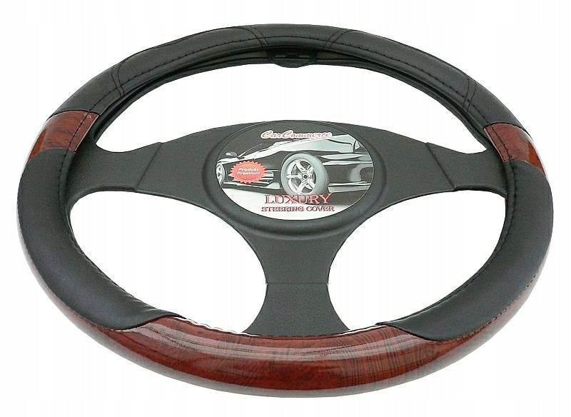 Car Steering Wheel Cover for Car 37-39 cm Leather Imitation Wood