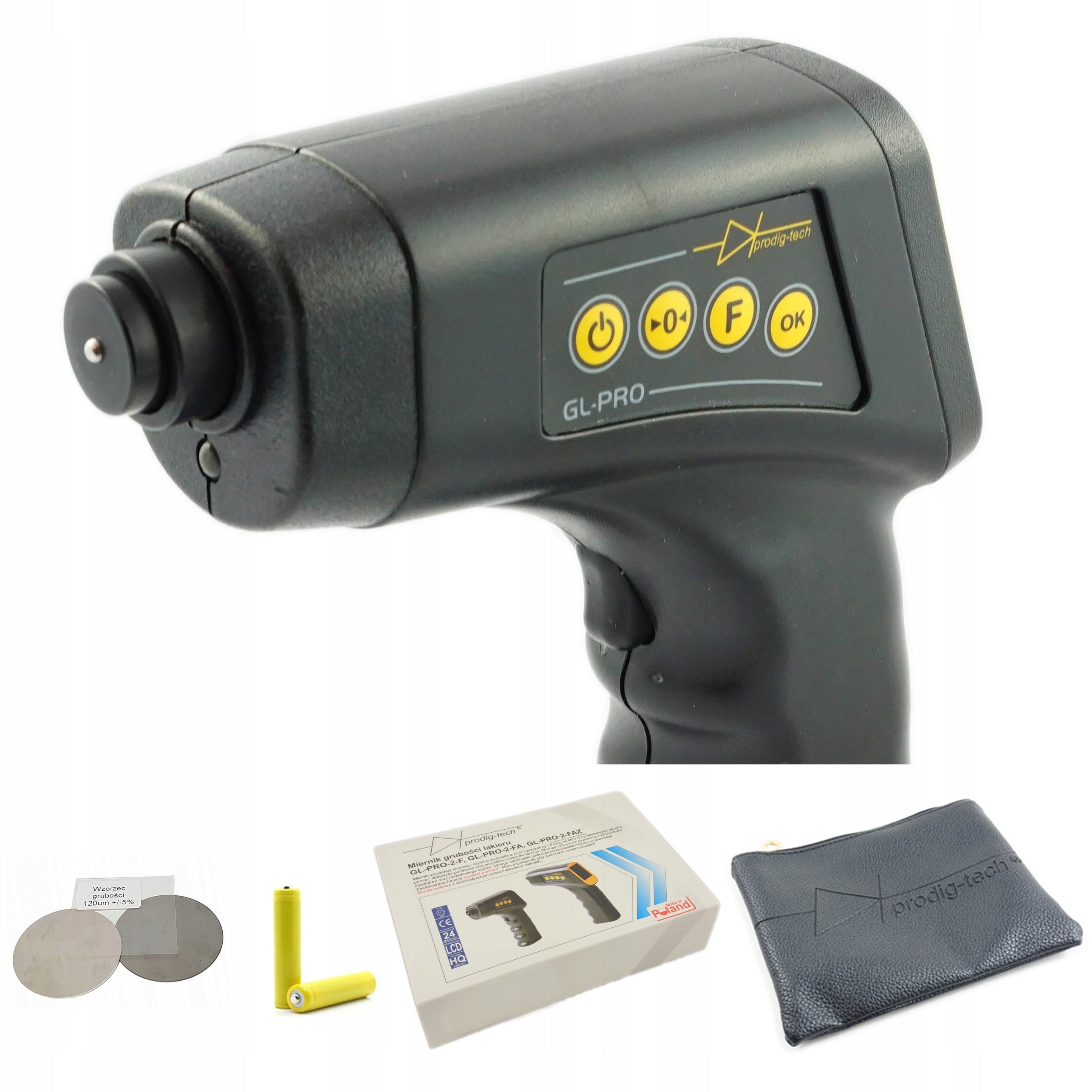 Car Thickness Varnish Meter Tester Alu Zinc Steel GL-PRO-2FAZ