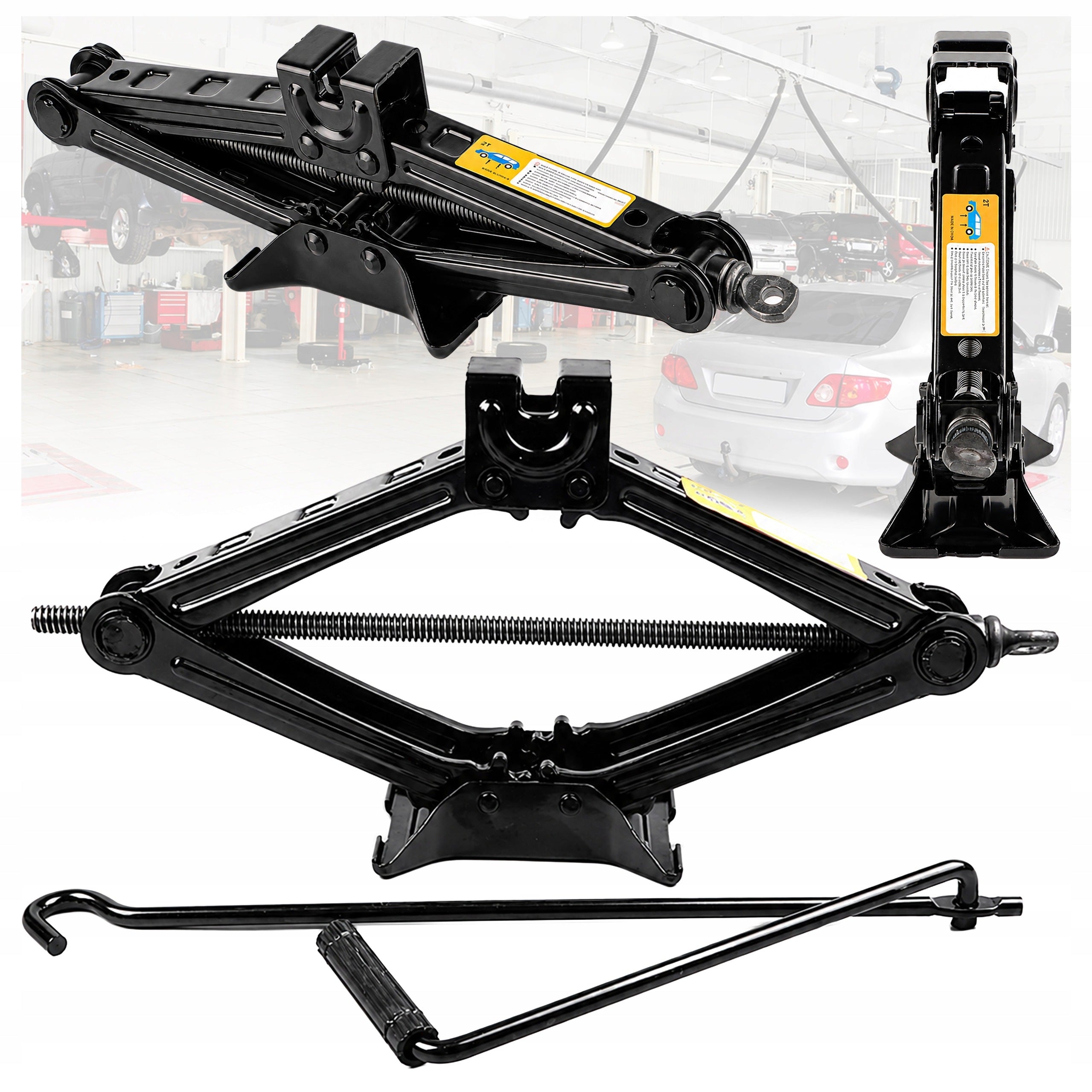 Car Trapezoidal Lever Lift for Wheel Replacement 2T 2000 kg Trapeze