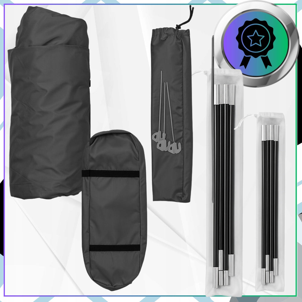 Car Trunk Tent Waterproof 2 Person Black Tourist Waterproofness 4000 mm