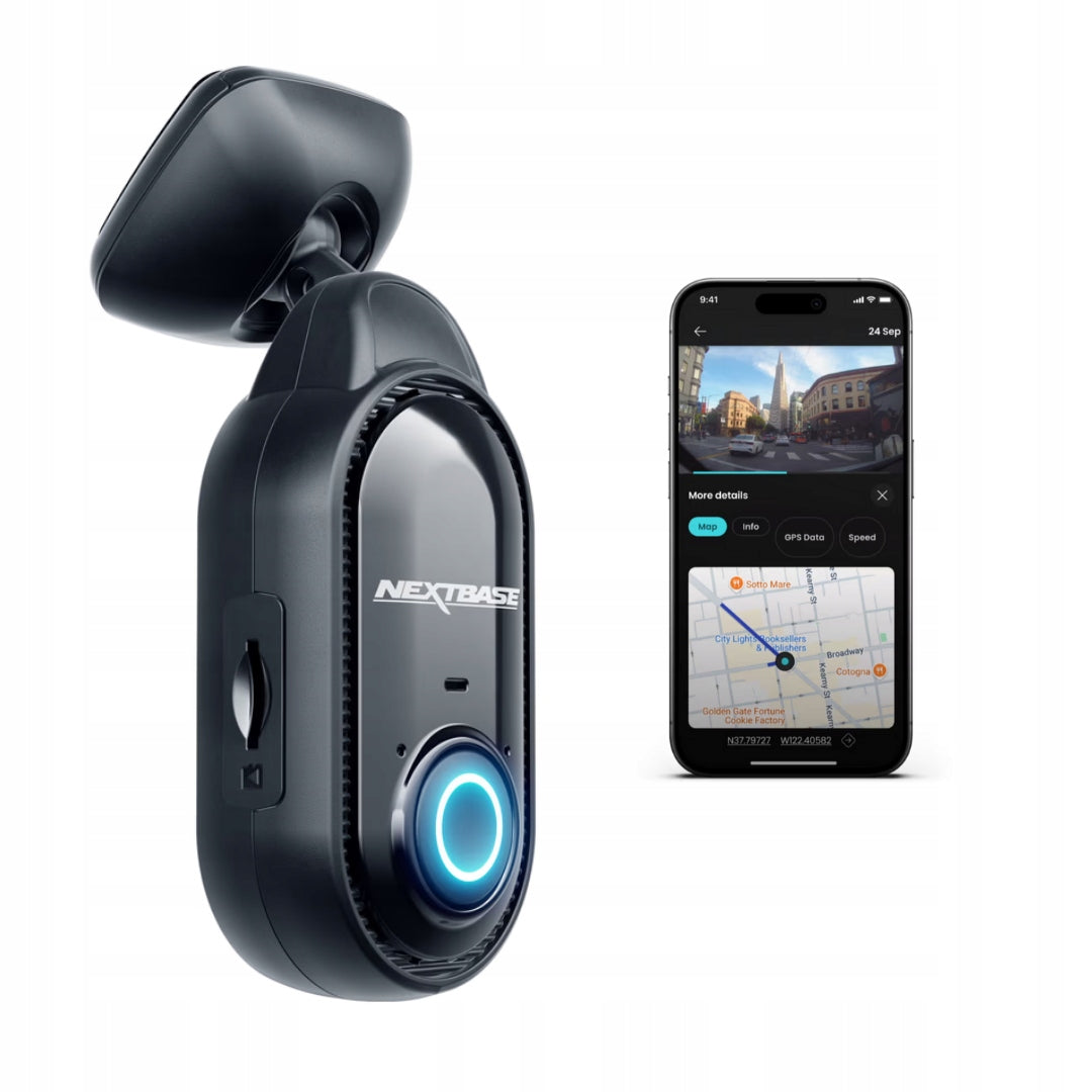 Car Video Recorder Camera Nextbase Piqo 1080p 1K GPS Wi-Fi