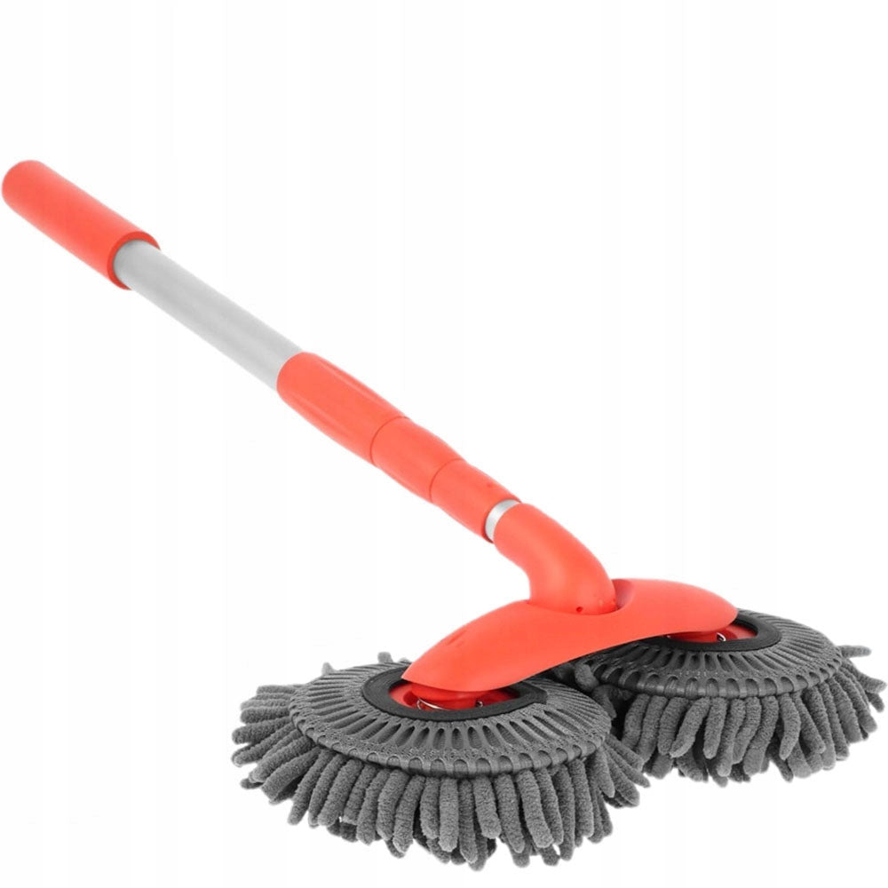 Car Wash Mop Rotating Telescopic Brush Anti-Slip Handle