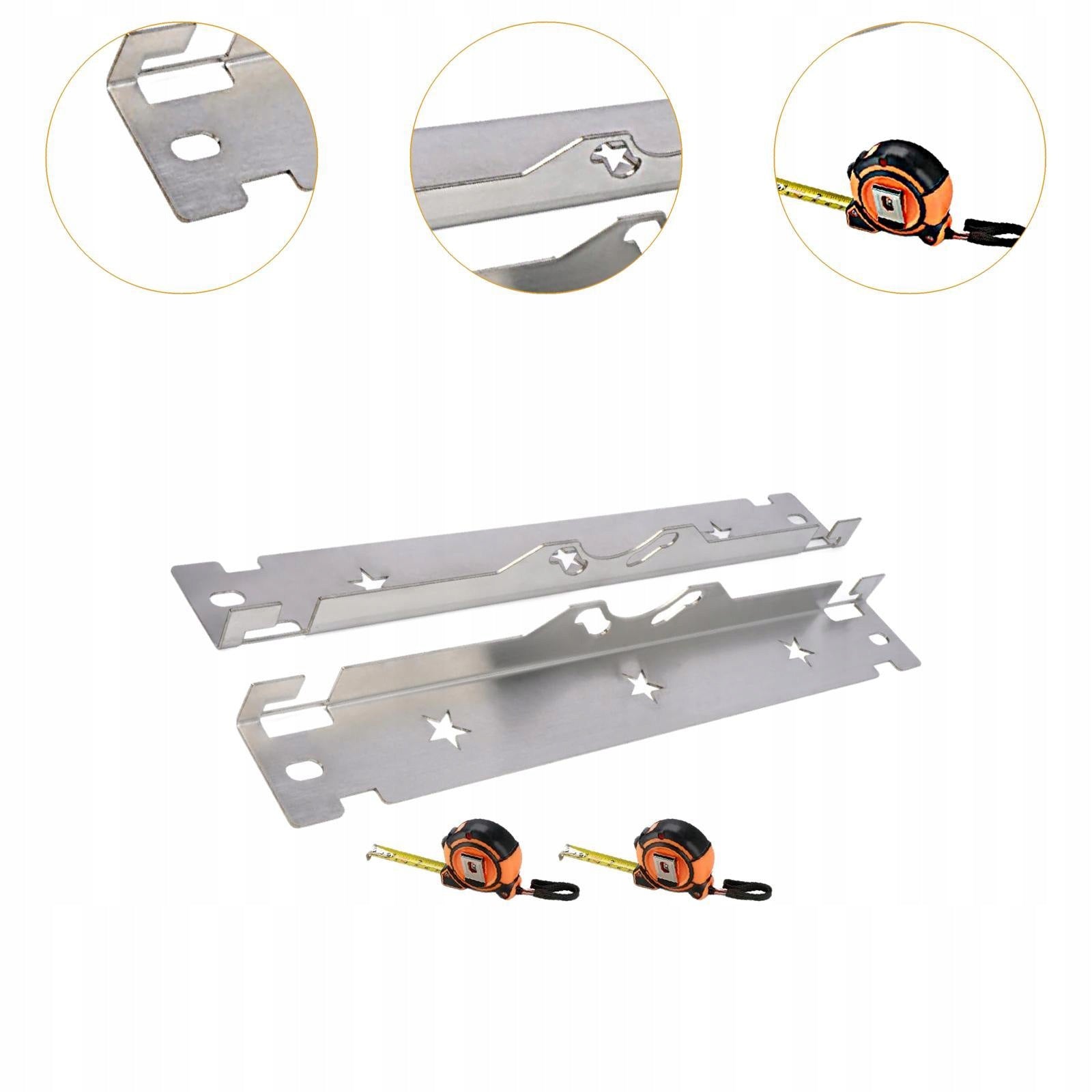 Car Wheel Alignment Tool with 2 Tapes Front End Alignment Tool Silvery Packaging status original
