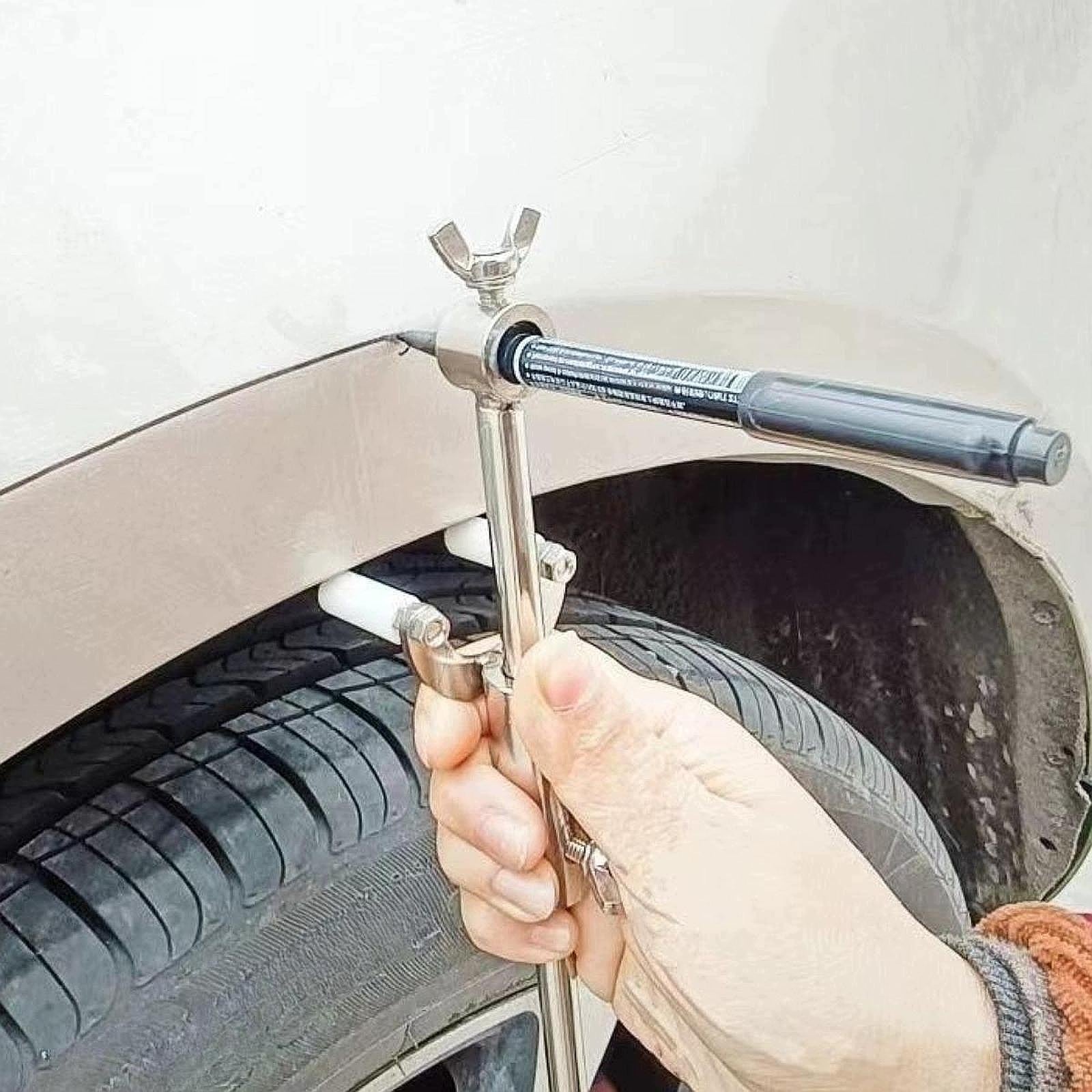 Car Wheel Eyebrow Scriber, Wheel Arch Parallel Scriber, Practical, Metal