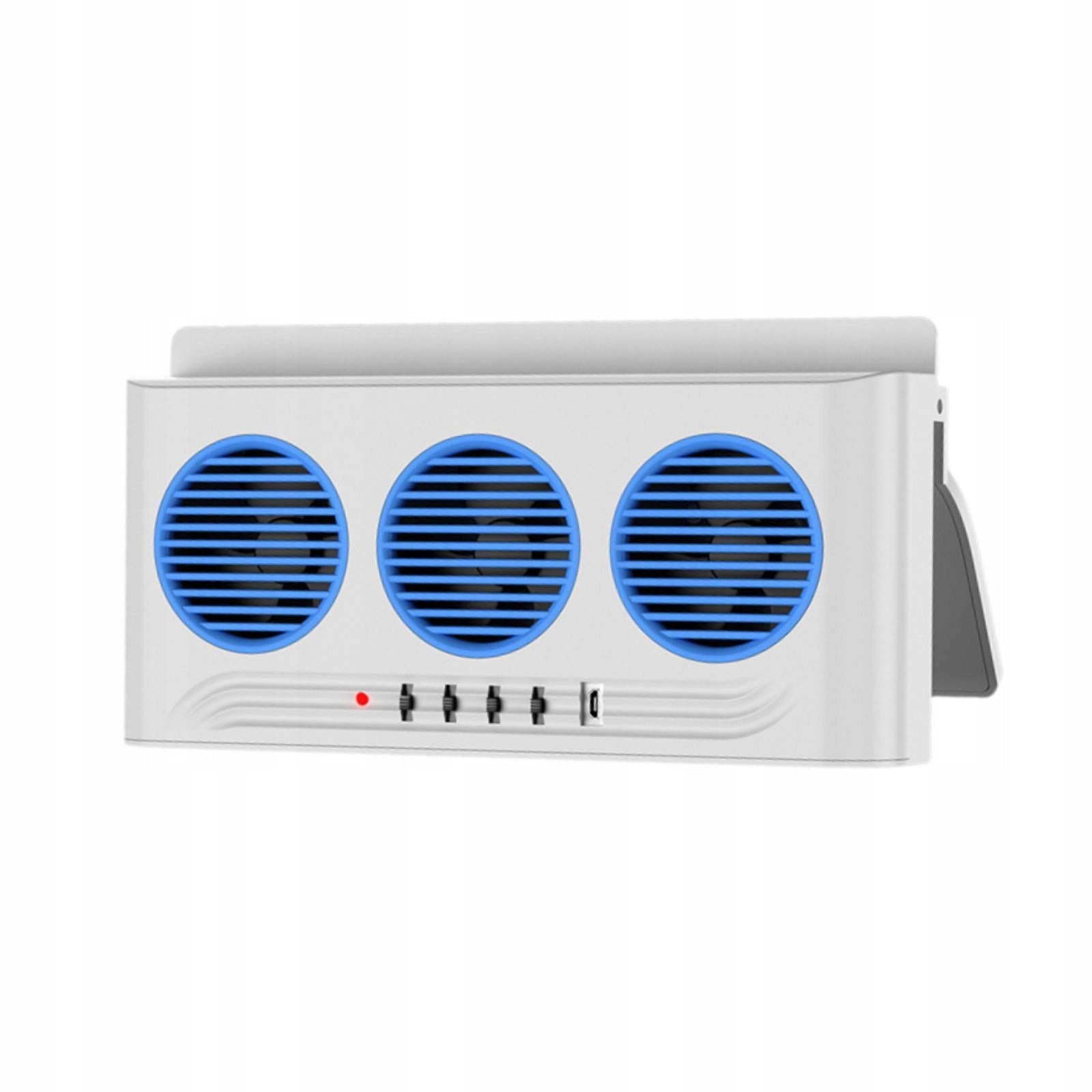 Car Window Fan Solar Powered Side Window Multifunctional Lightweight White Manufacturer no brand