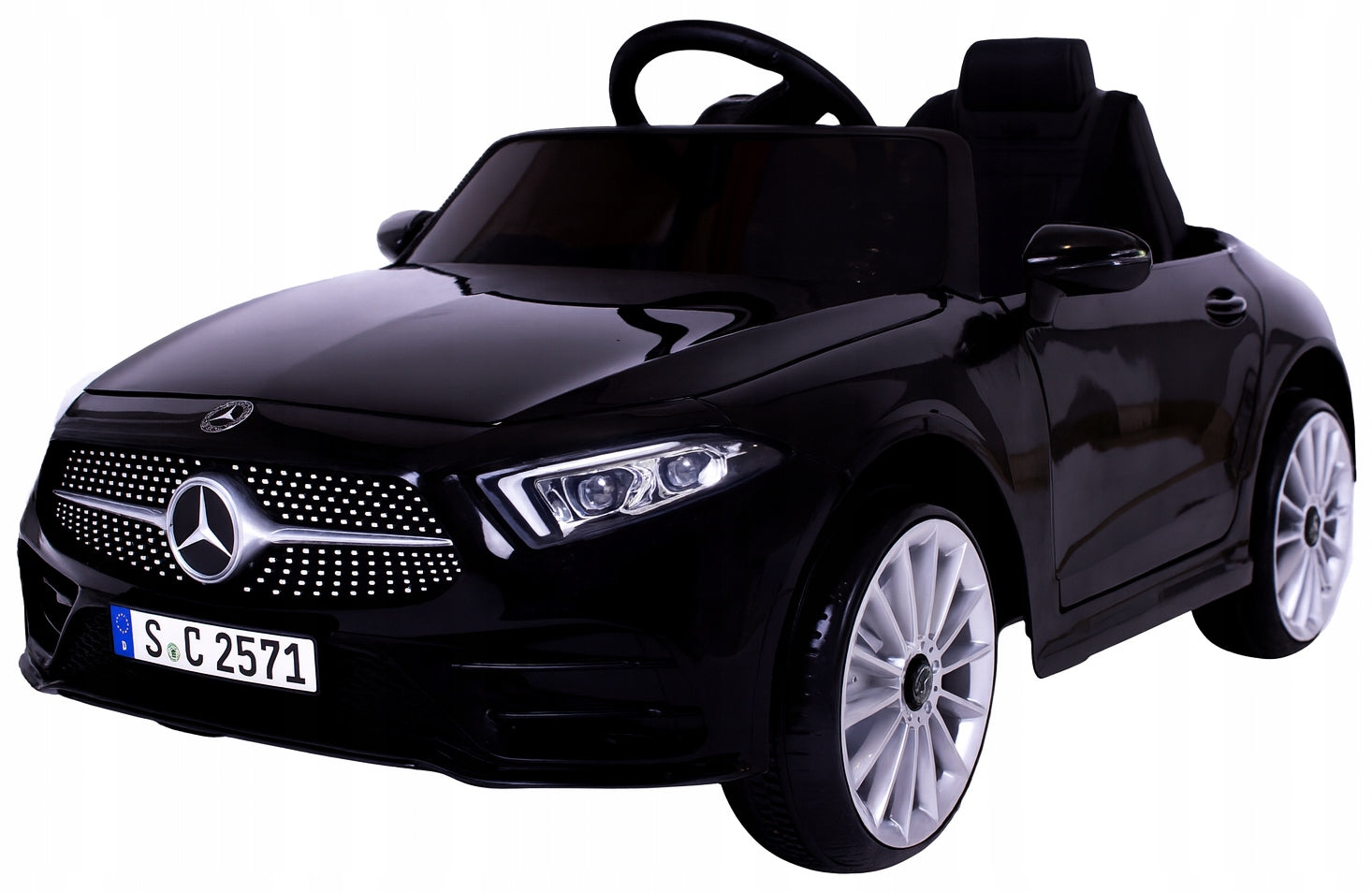 Car battery remote control leather EVA children's car MERCEDES CLS350 black Packaging status original