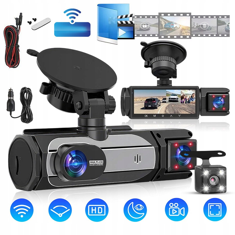 Car cameraL, front-rear camera and 1080P interior Brand no brand