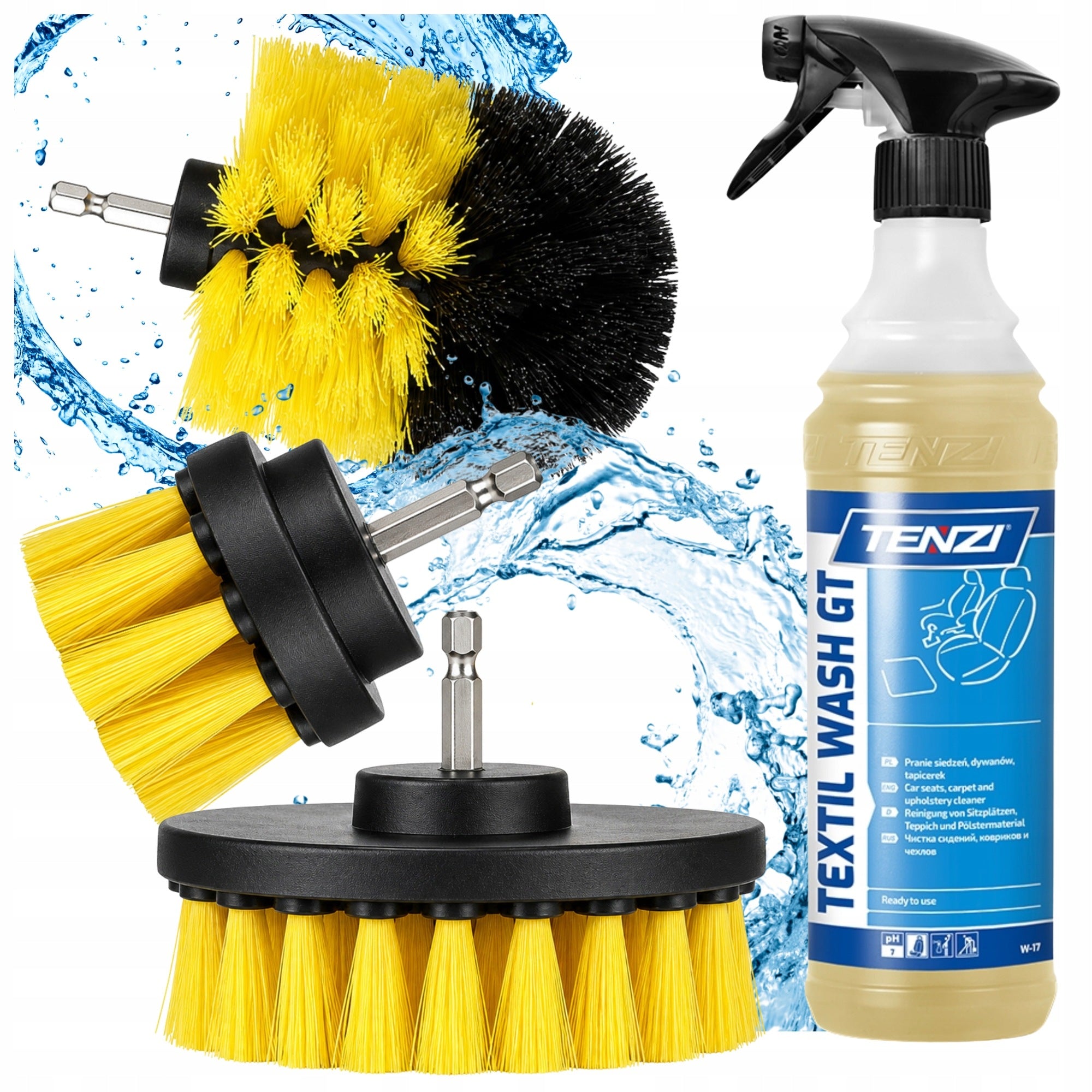 Car carpet upholstery cleaner TENZI GT 600ml + brushes