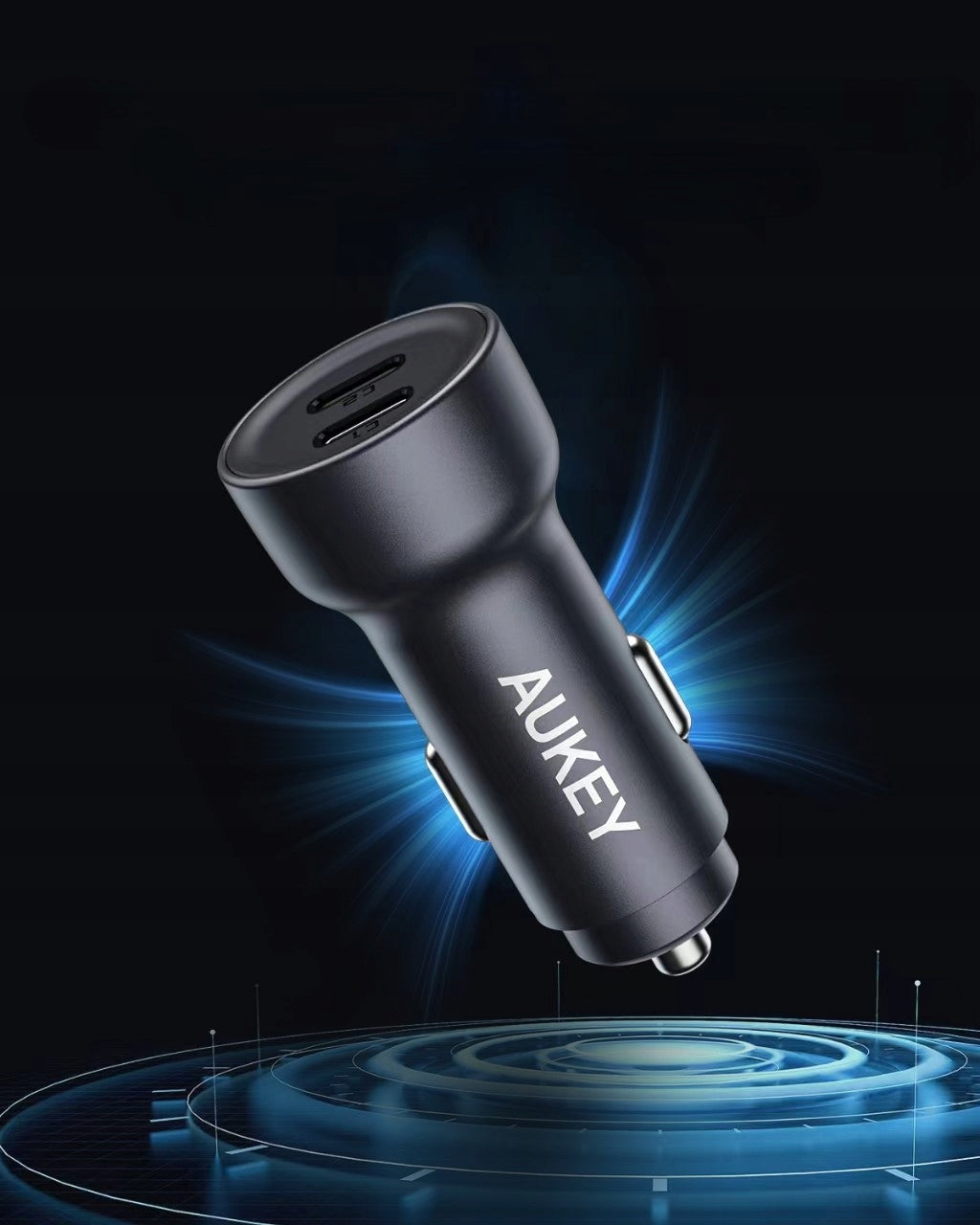Car charger AUKEY CC-Y23 65W USB-C Color black