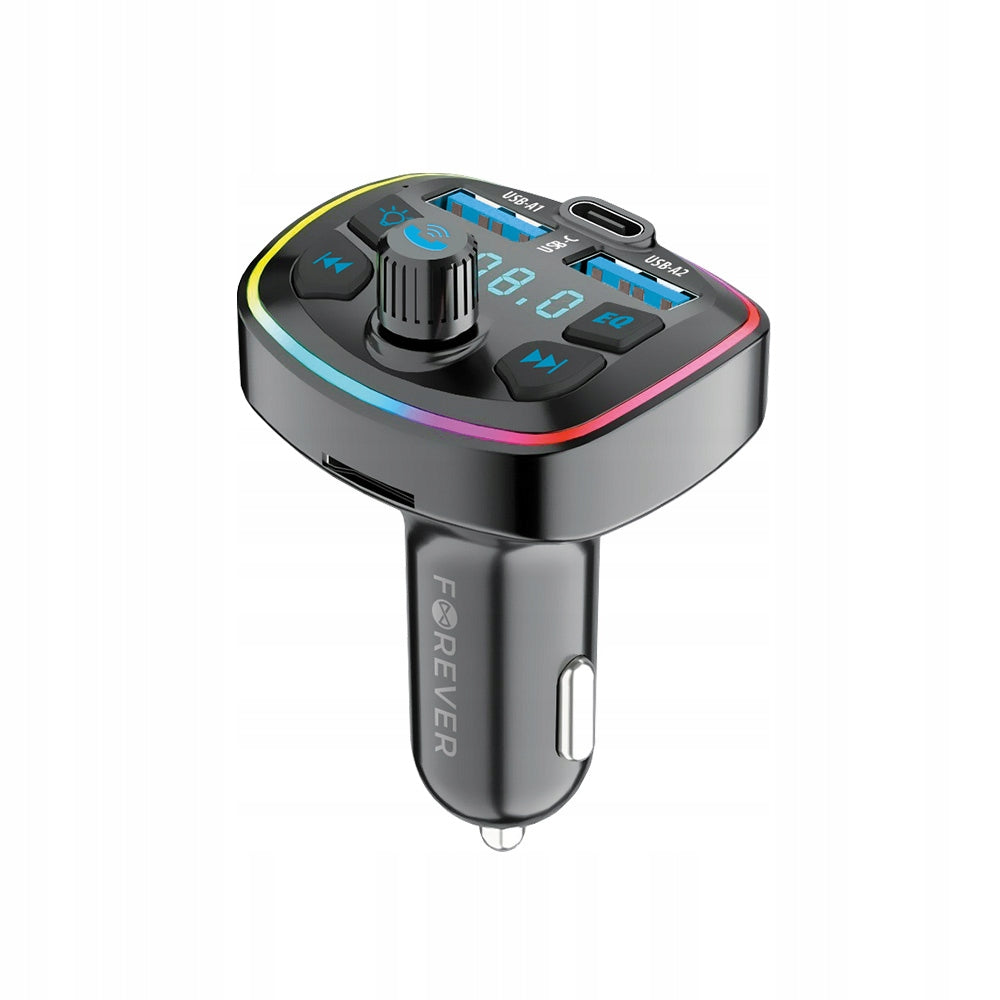 Car charger FM transmitter Bluetooth 3 inputs for iPhone 11 Manufacturer code szybka 20W do auta telefonu USB-C 21351493
