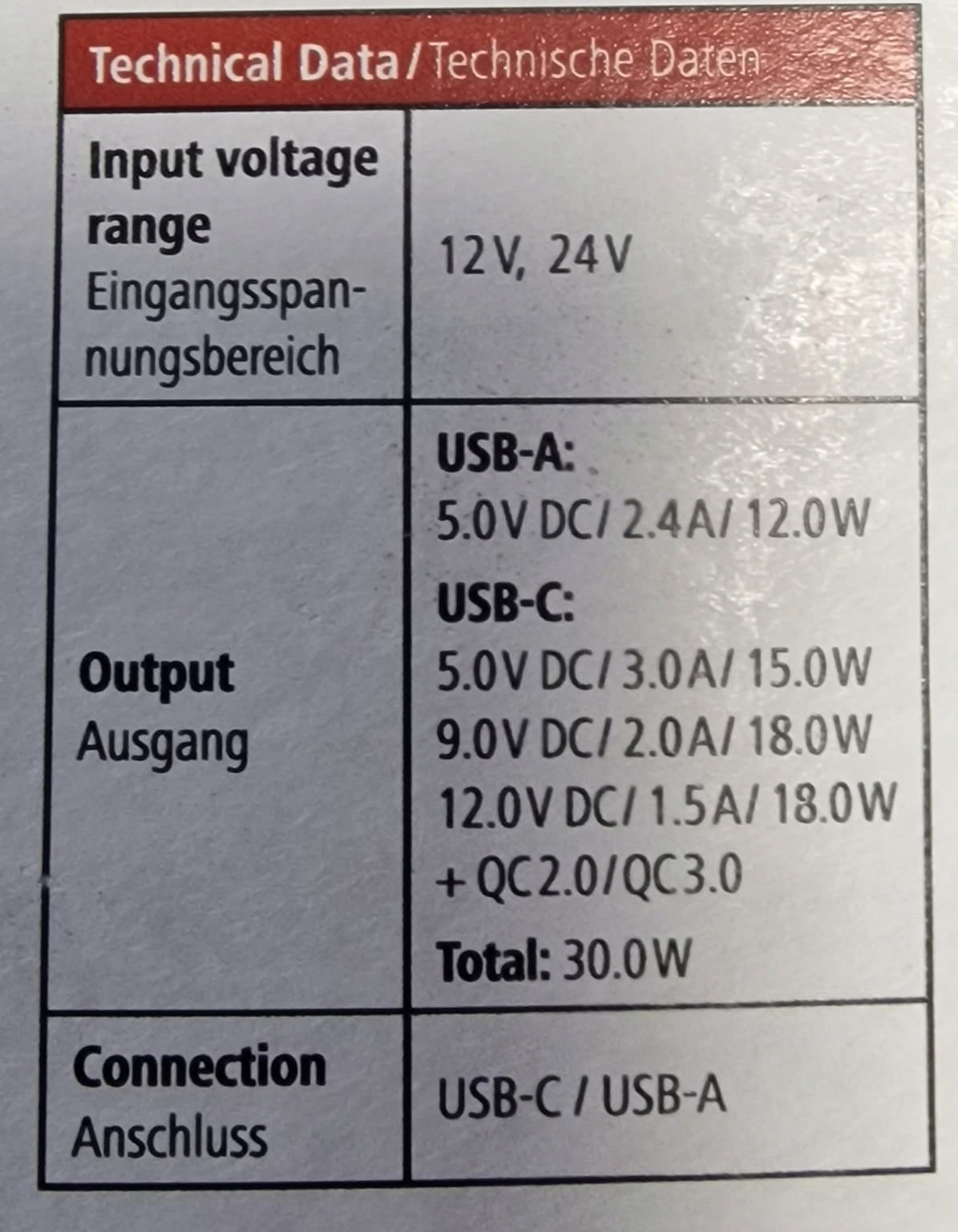 Car charger , USB 3.1 type C Hama Manufacturer Hama