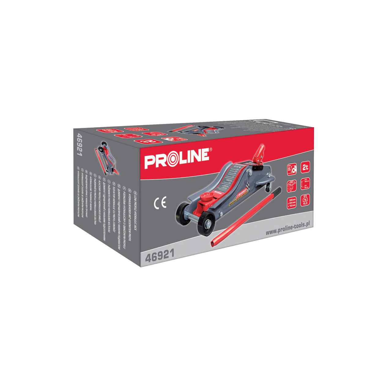 Car jack low profile 2T 89-360mm Proline 46921 Brand Proline