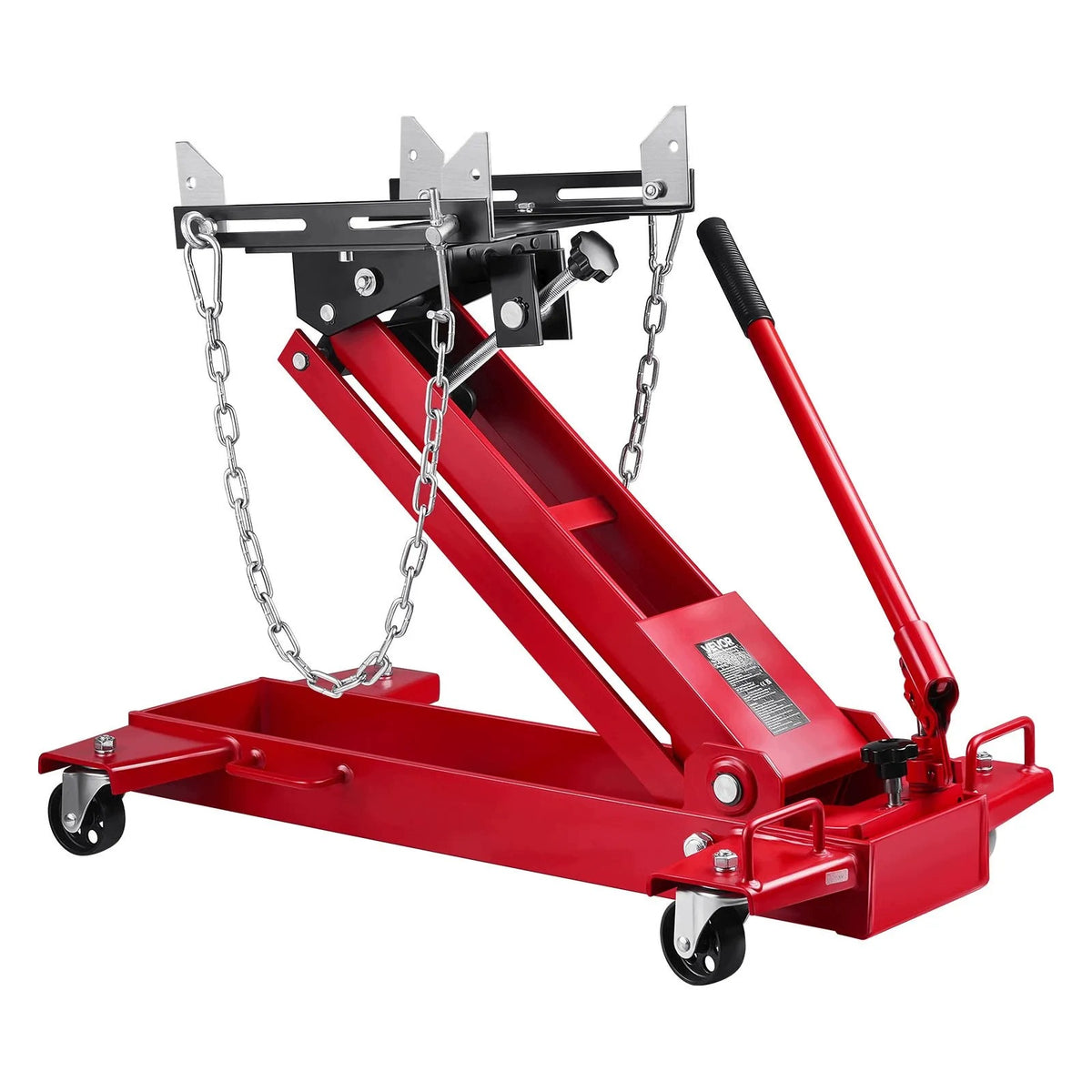 Car lift 1 t hydraulic low profile premium red 360°