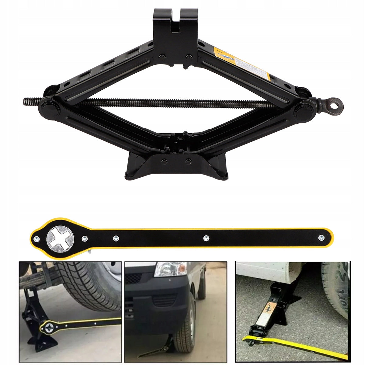 Car lift TRAPEZOIDAL jack FOR CAR 2,5t 2500kg WHEEL WRENCH Brand no brand