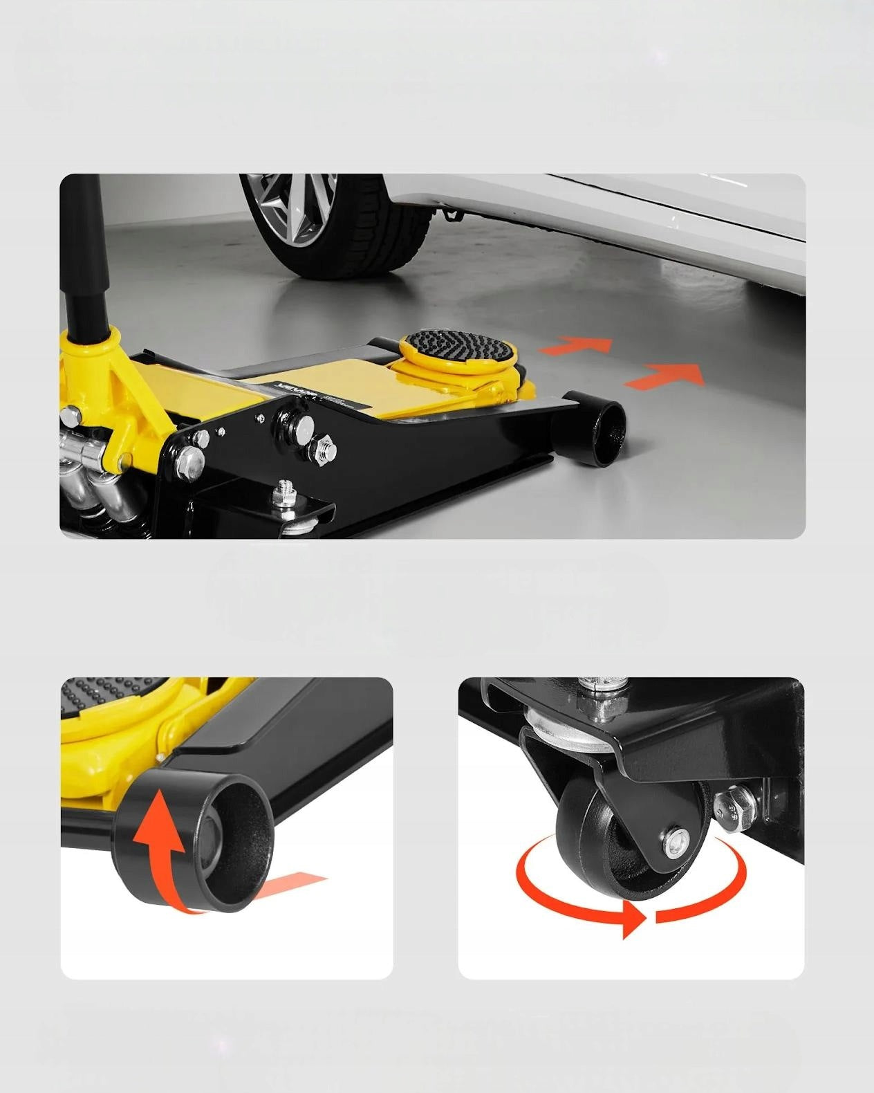 Car lift hydraulic yellow strong 2 t workshop lifting Minimum lifting height 75 mm