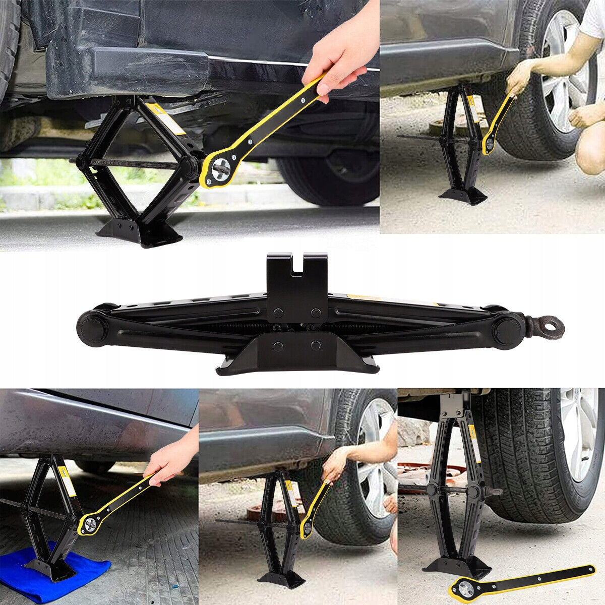 Car lift scissor lift 1,5 t with hand crank Manufacturer no brand