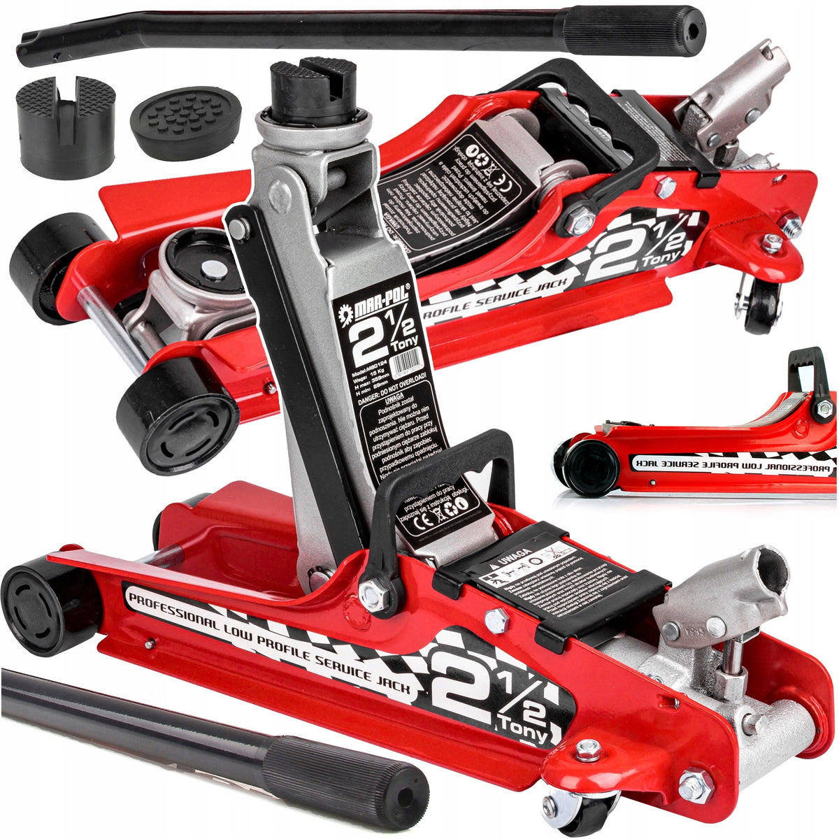 Car lifter Low profile LEVER FROG 2.5T massive weight 12,5 kg
