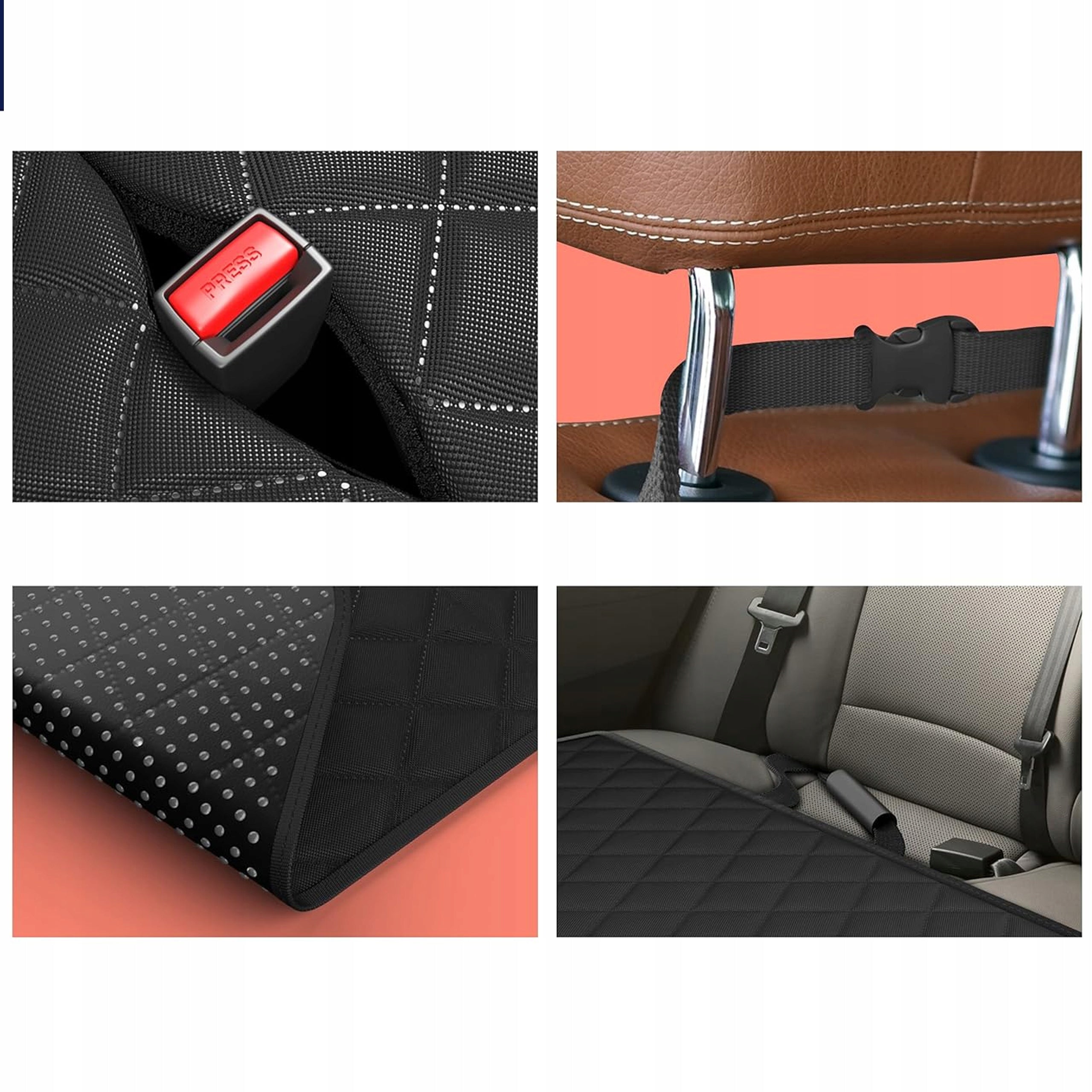 Car mat plastic universal black 147 cm x 137 cm Size multipurpose