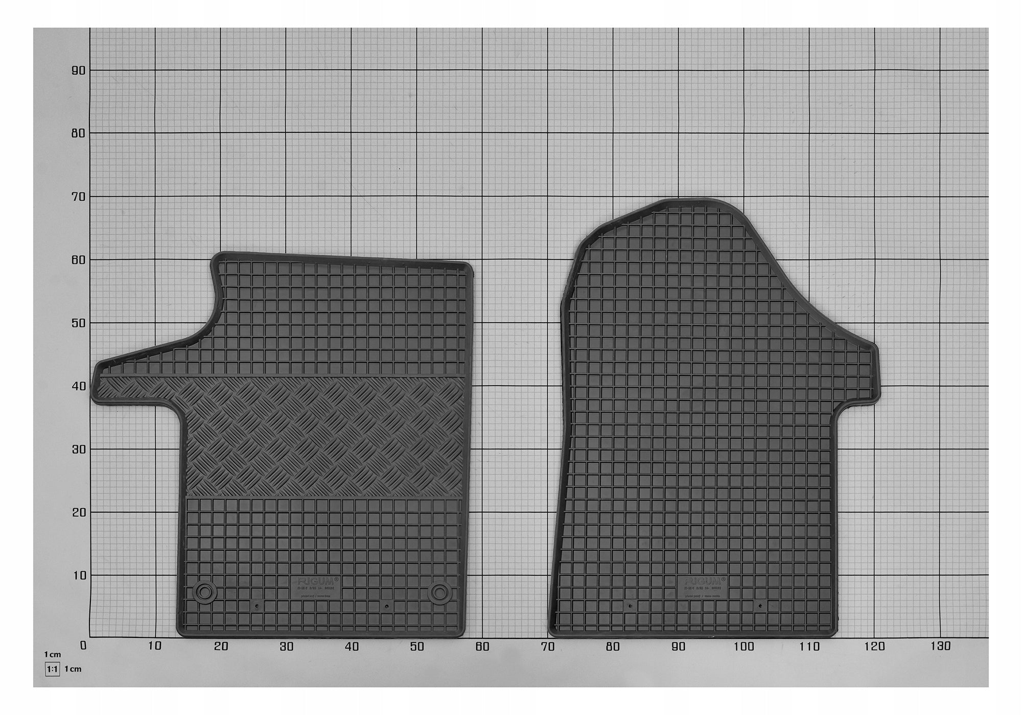 Car mats for Mercedes V-Class 2/3 seats from 2014 Manufacturer Rigum