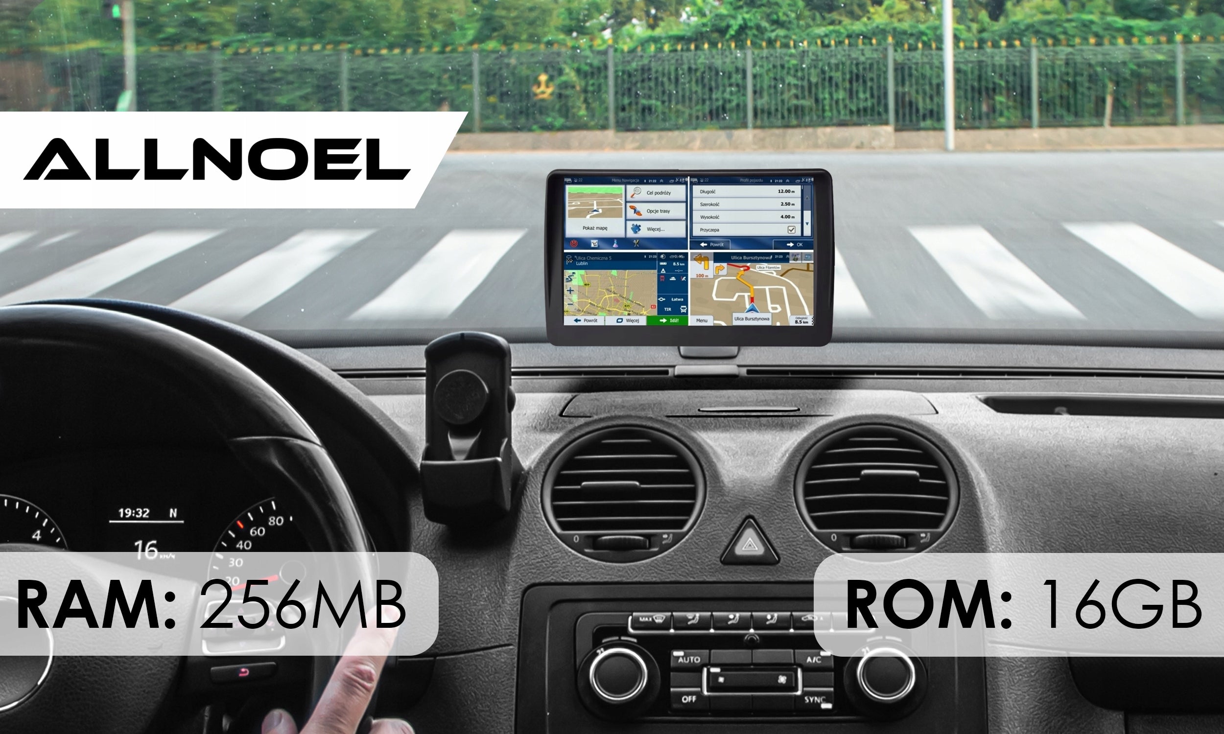Car navigation for trucks GPS 7" UPLOADED MAPS BUS Bus Europe Packaging status original